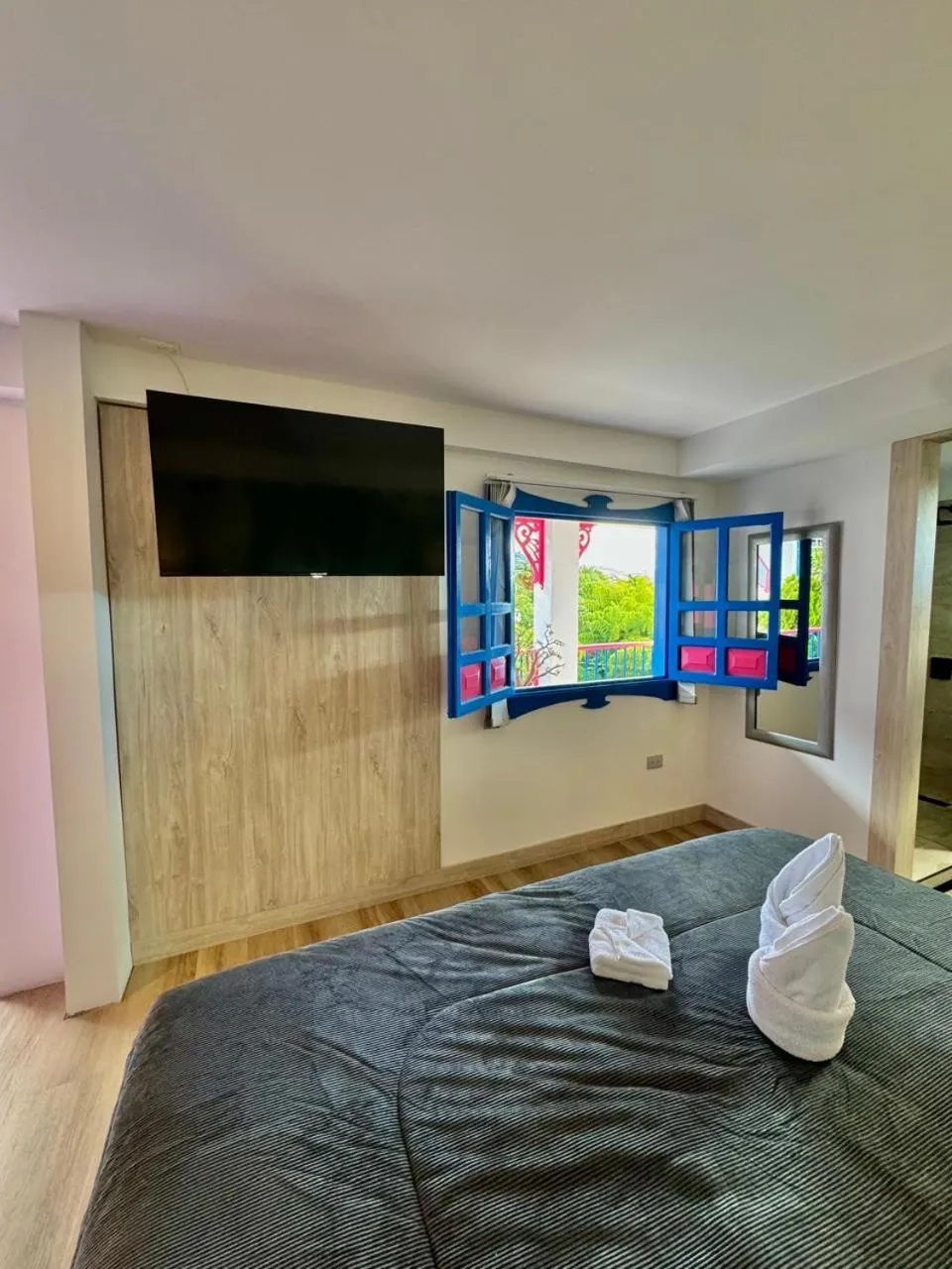 Bed in Hotel El Jardin