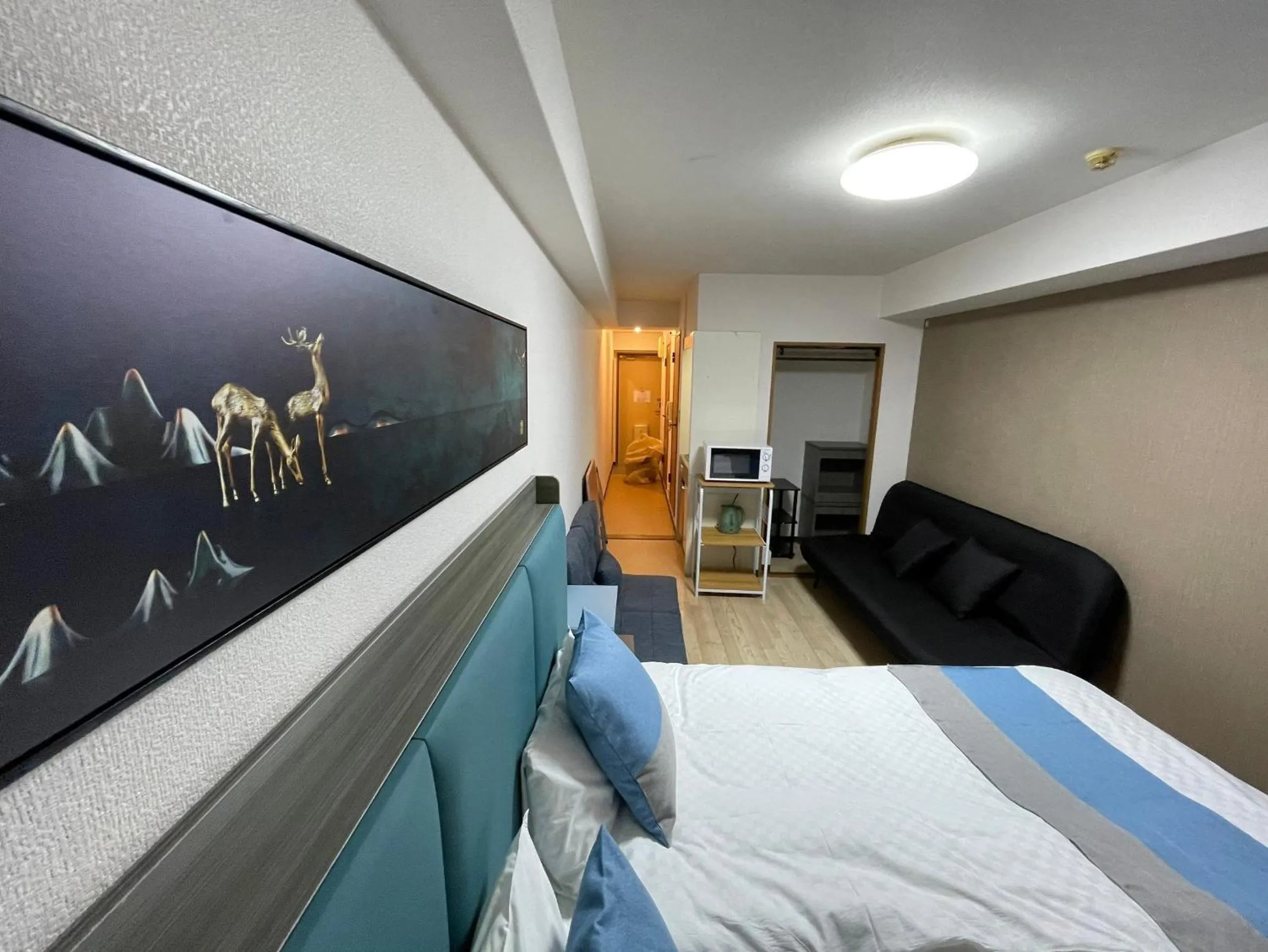 Bed in Sakura Sands Hotel Shinsaibashi