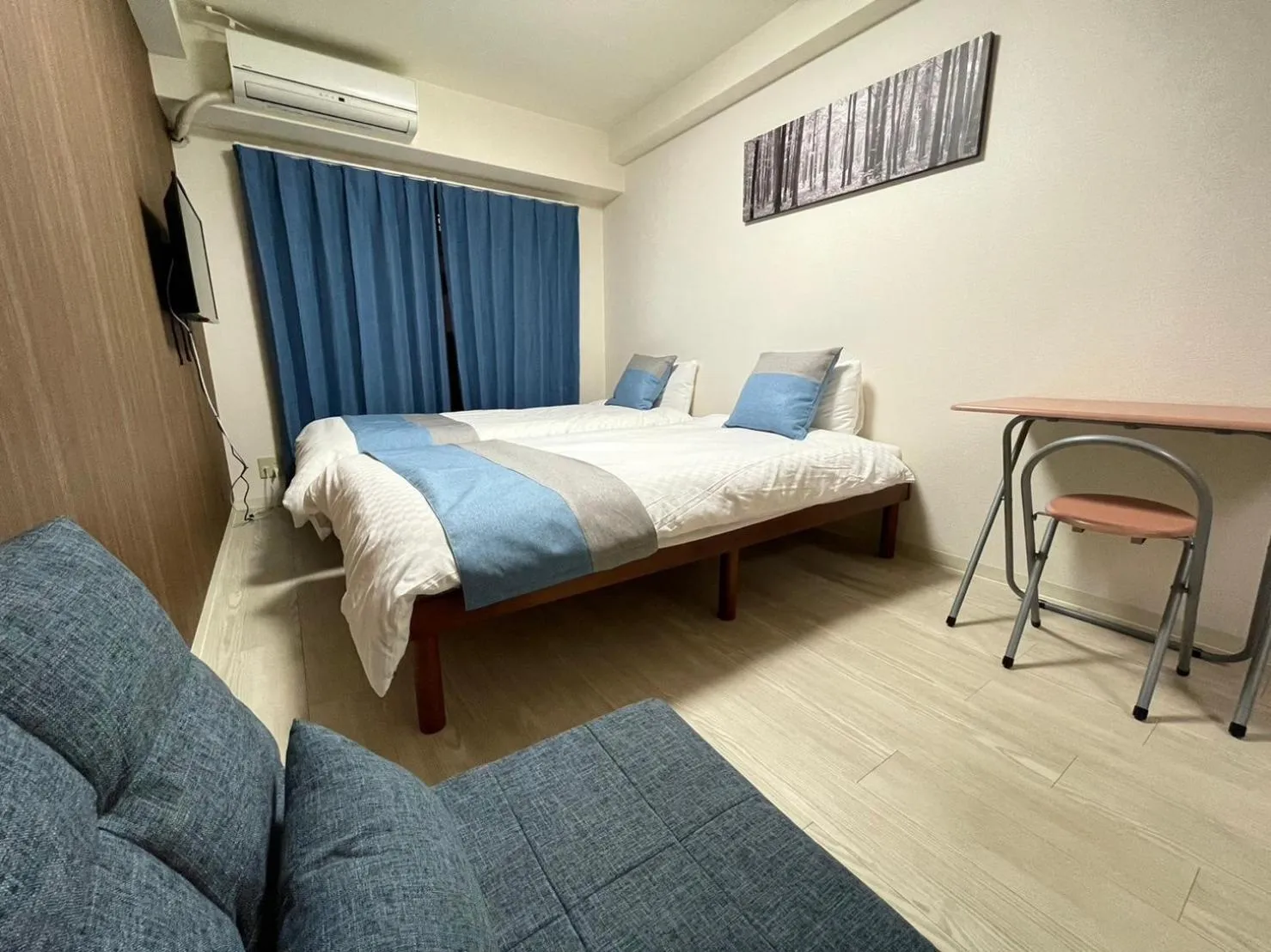 Bed in Sakura Sands Hotel Shinsaibashi