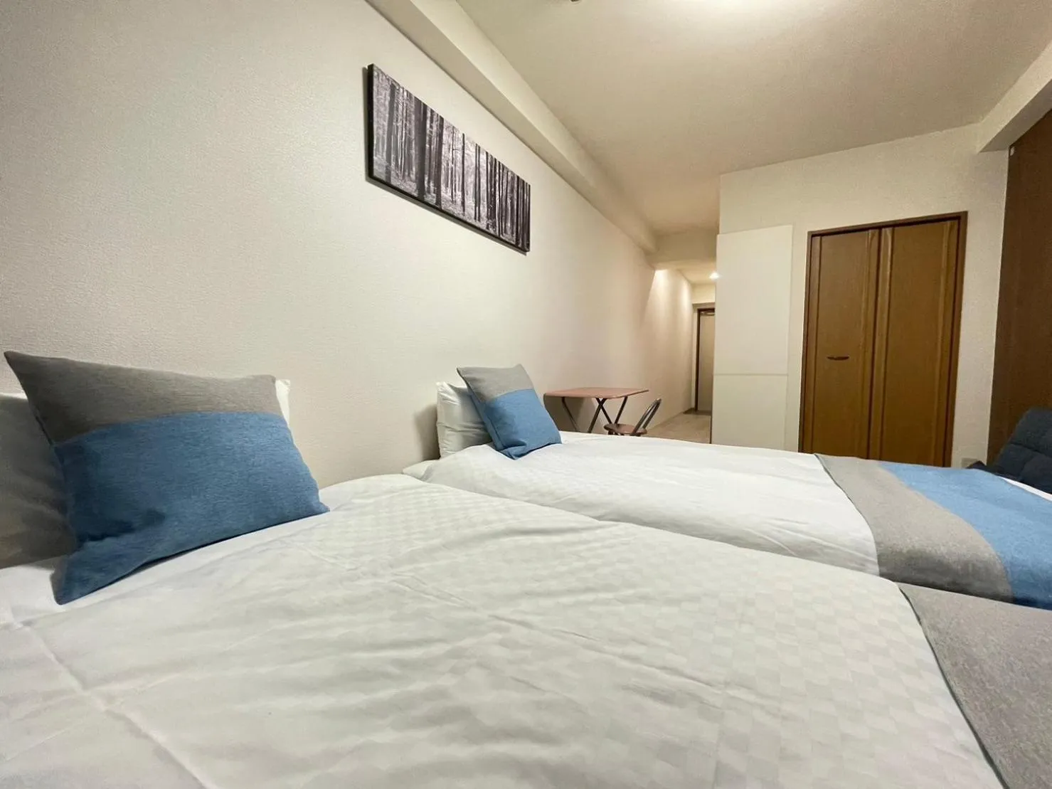 Bed in Sakura Sands Hotel Shinsaibashi