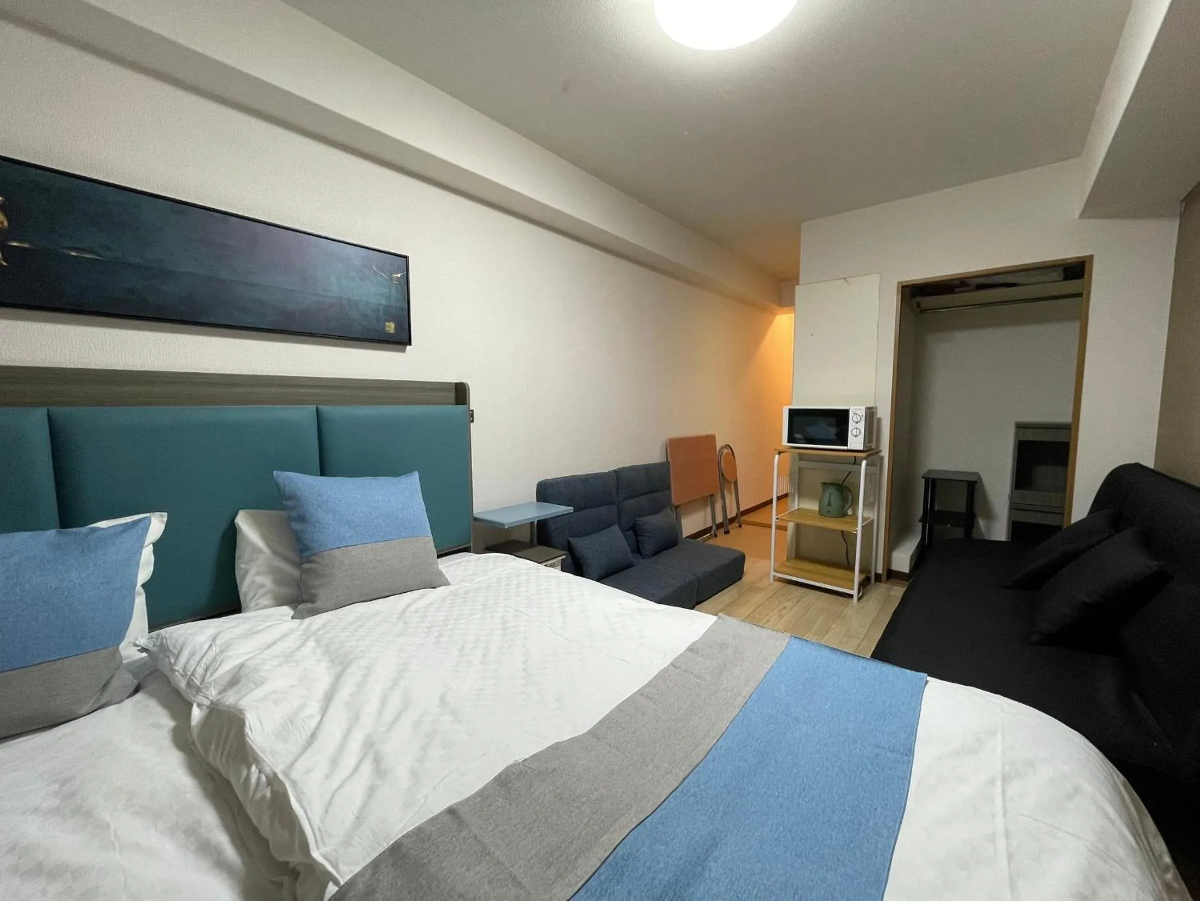 Bed in Sakura Sands Hotel Shinsaibashi