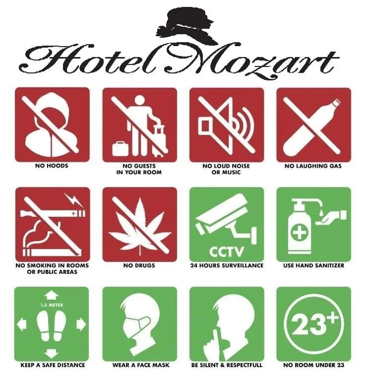 Property logo or sign in Mozart Hotel