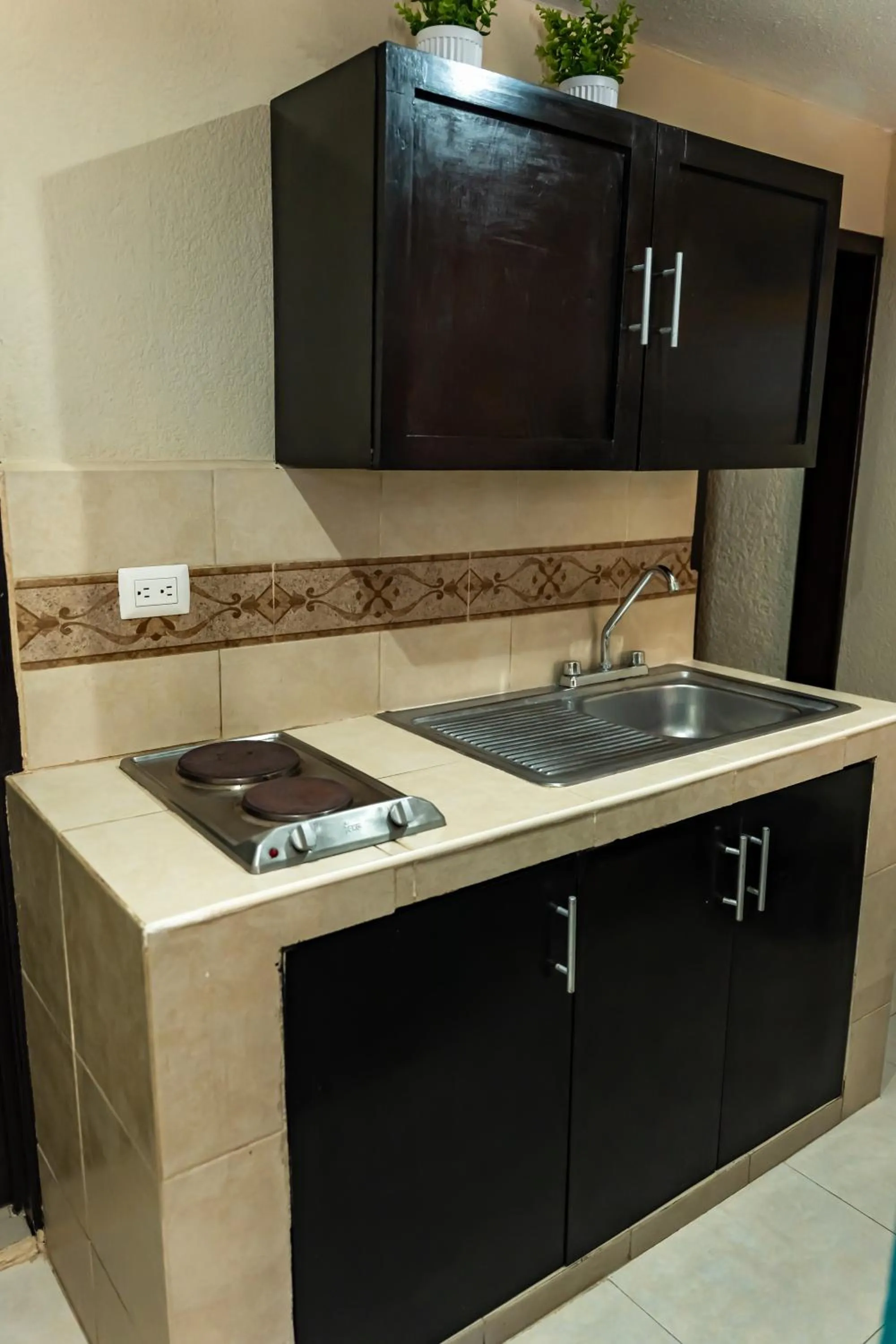 Kitchen or kitchenette in Hotel & Suites Domani