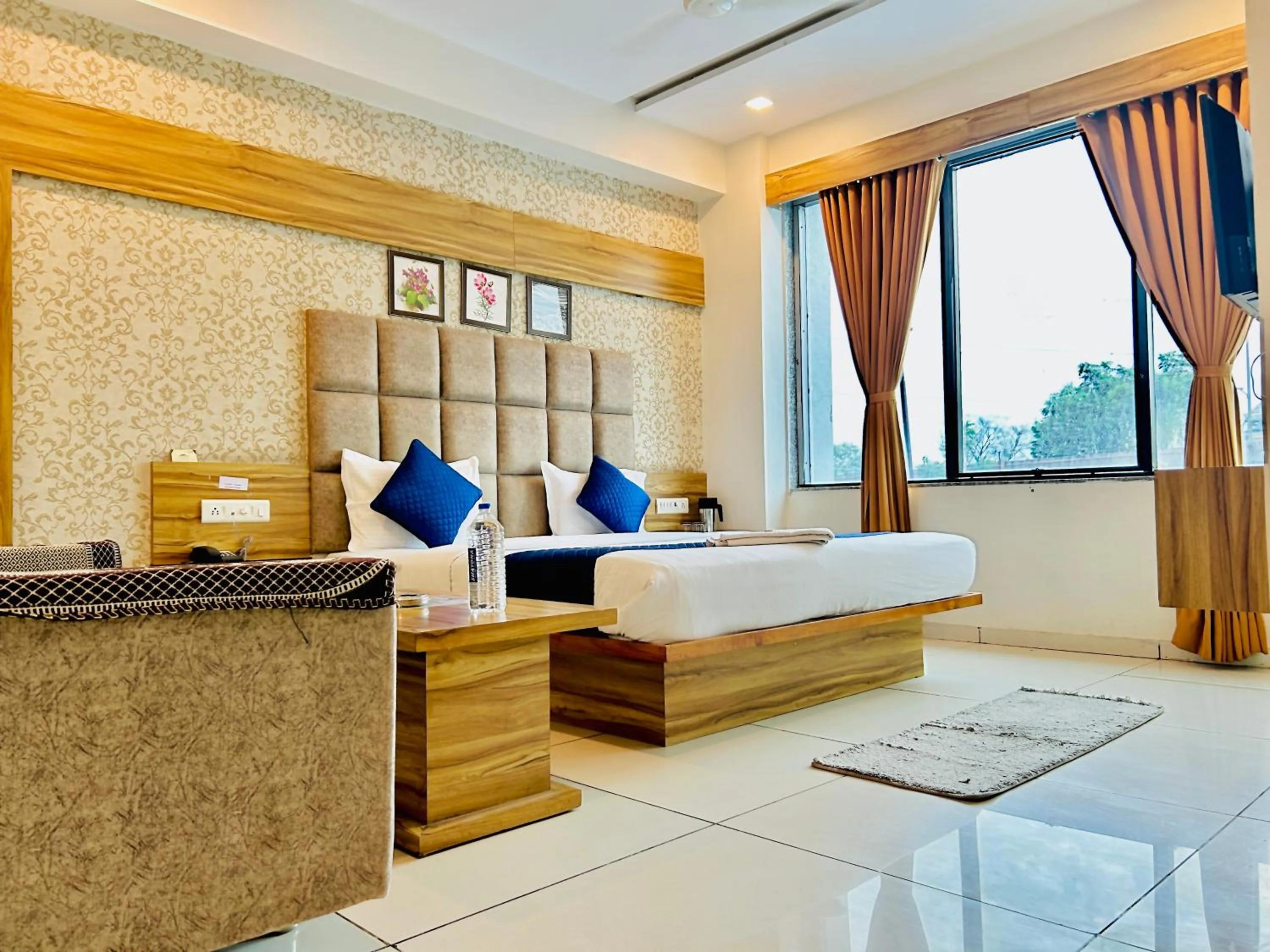 Bed in Hotel Royal Fort