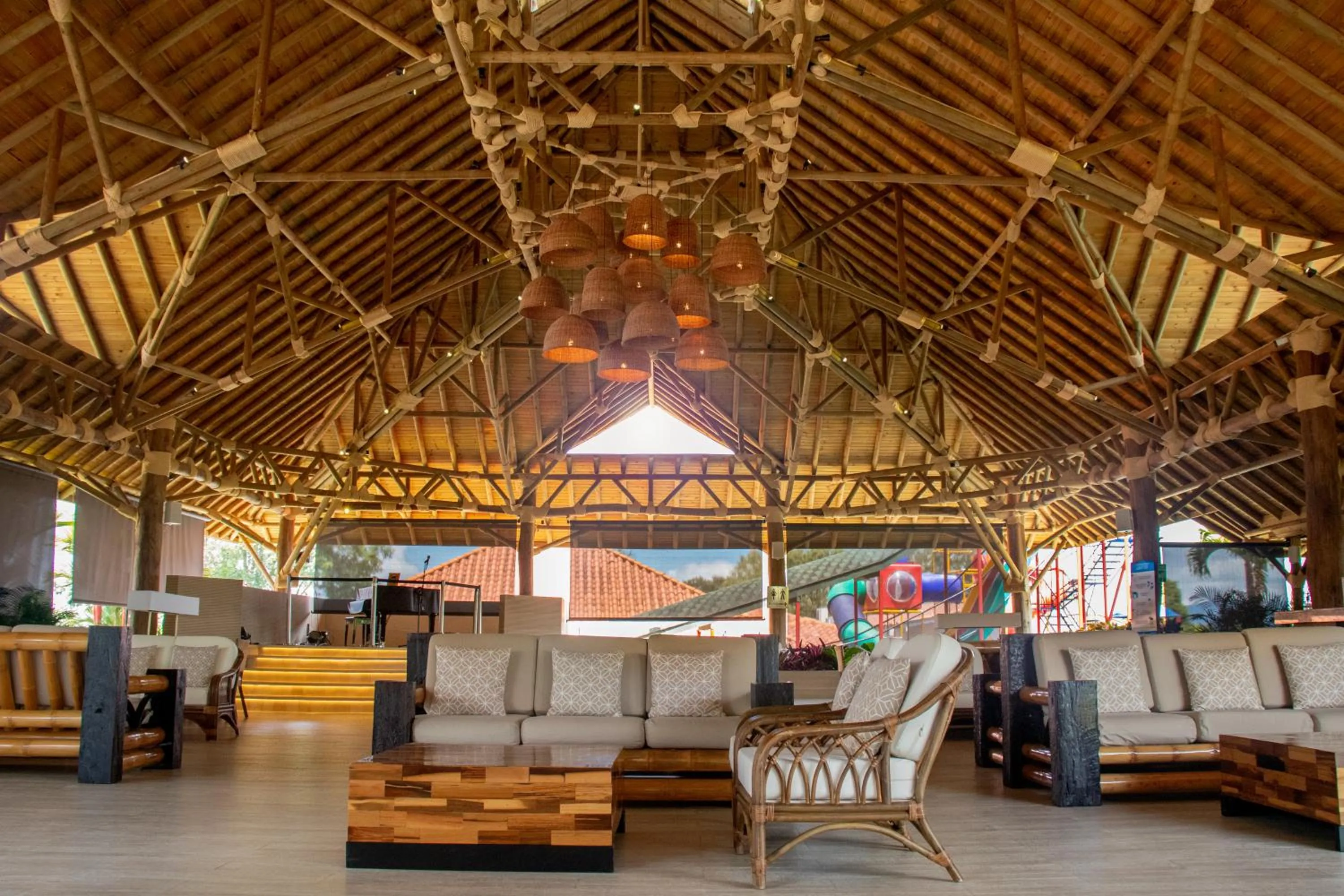 Seating area in Hotel Campestre las Camelias