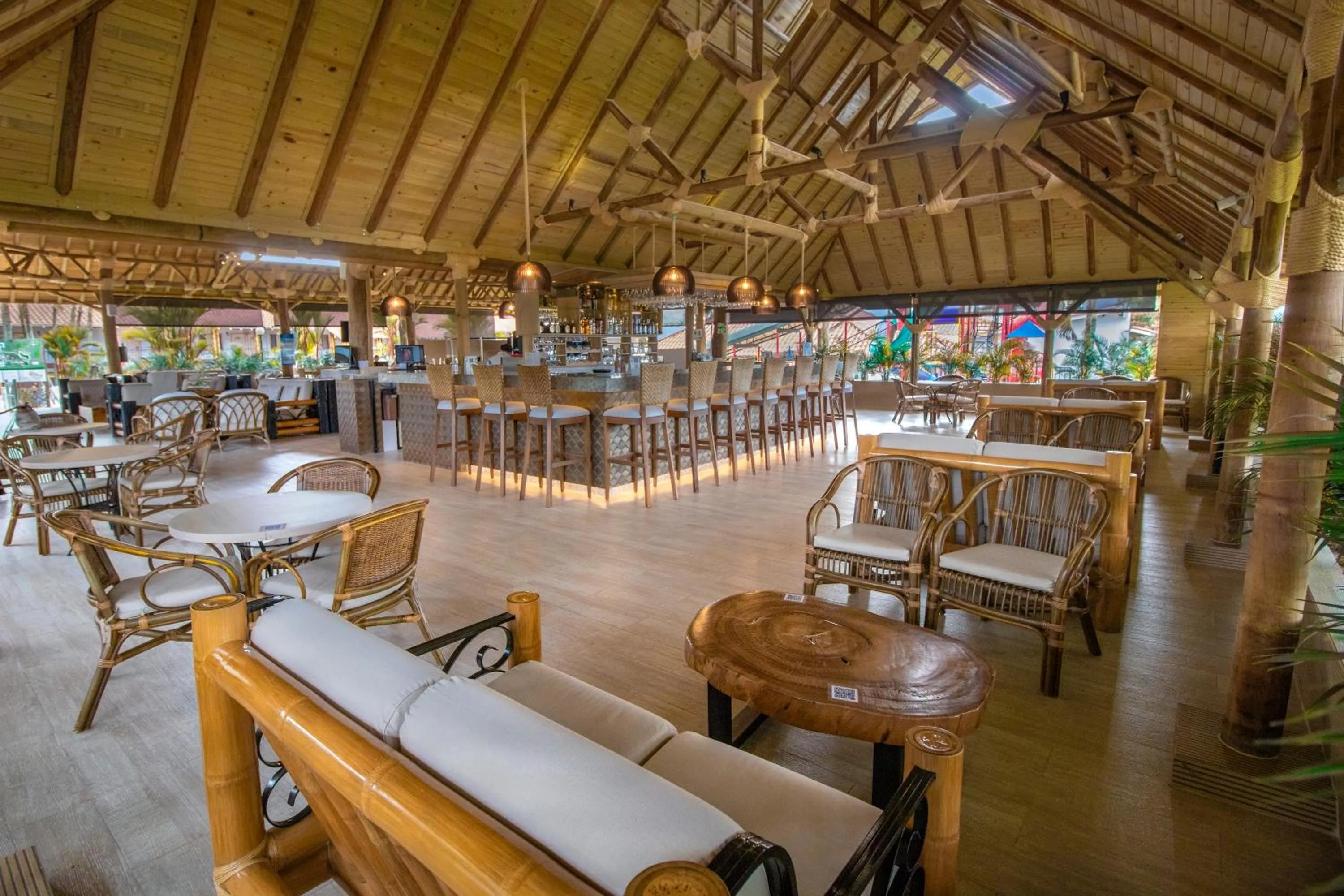 Seating area in Hotel Campestre las Camelias