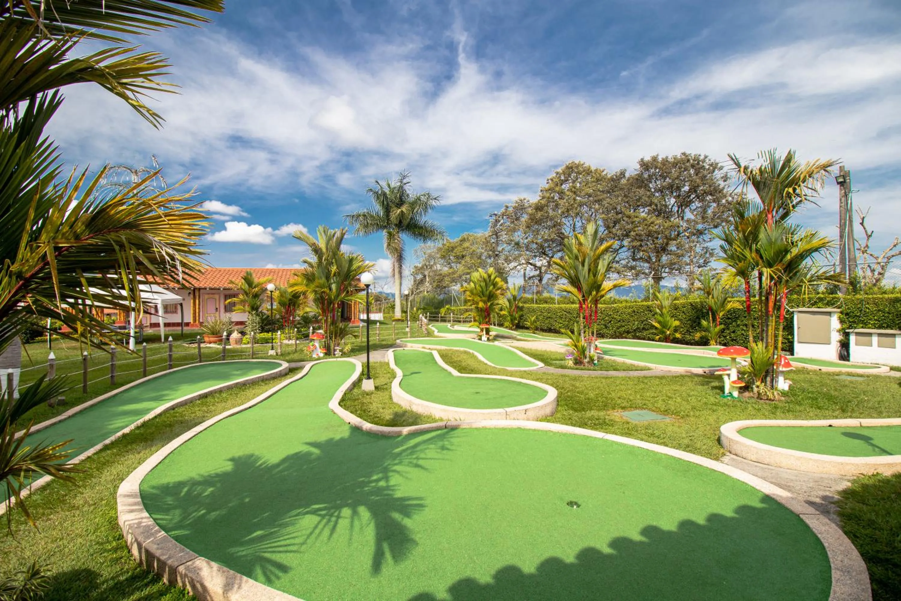 Minigolf in Hotel Campestre las Camelias