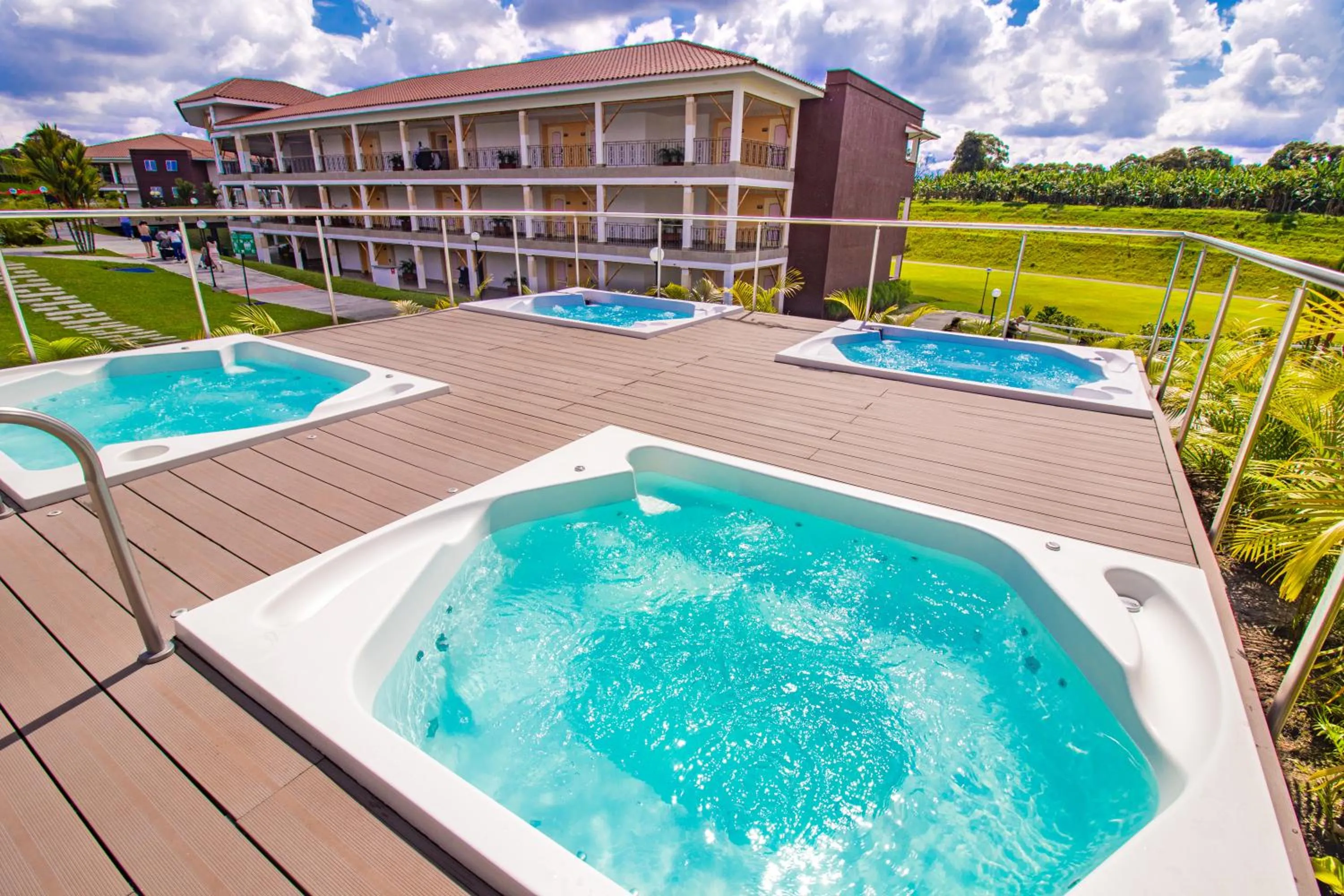 Hot Tub in Hotel Campestre las Camelias