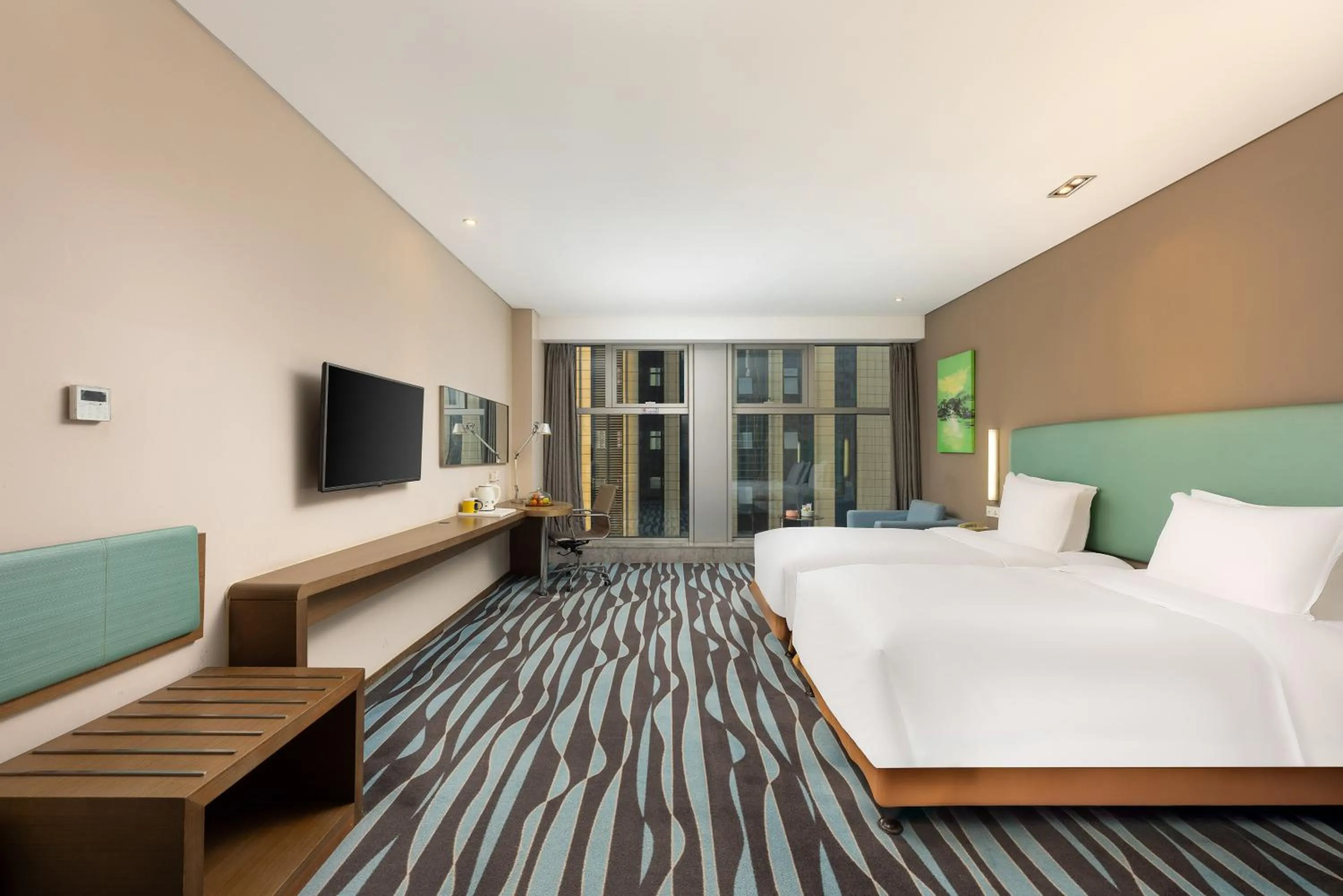 Bed in Holiday Inn Express Hangzhou Huanglong