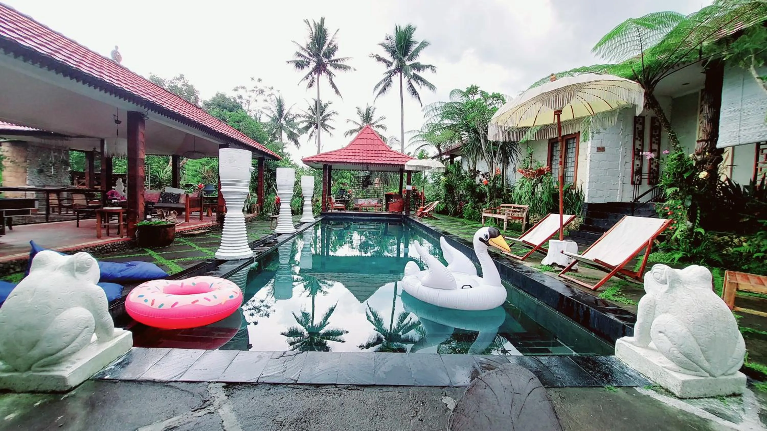 Pool view in Villa Padi Cangkringan