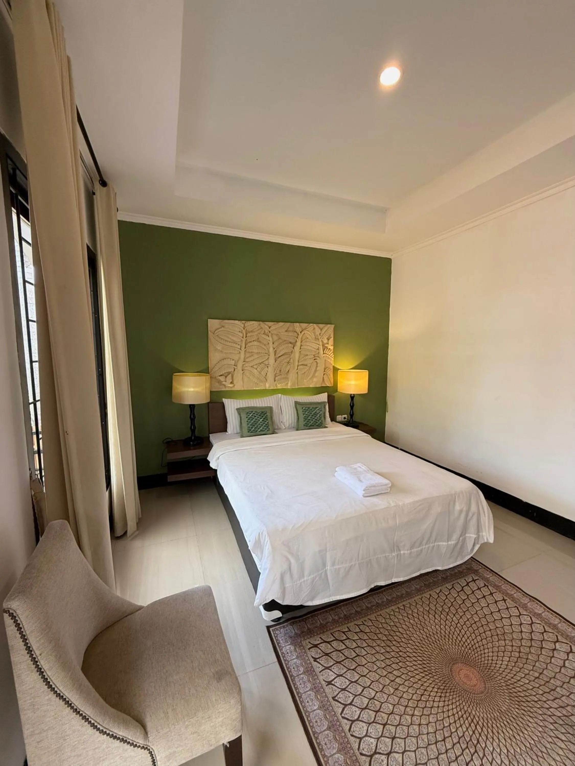 Bed in Villa Padi Cangkringan