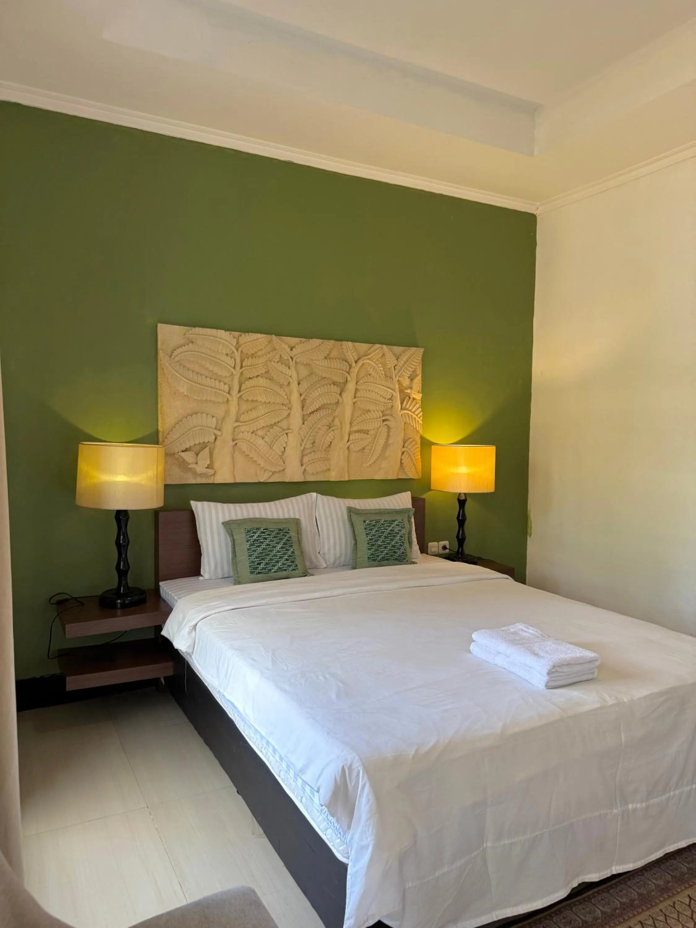 Bed in Villa Padi Cangkringan