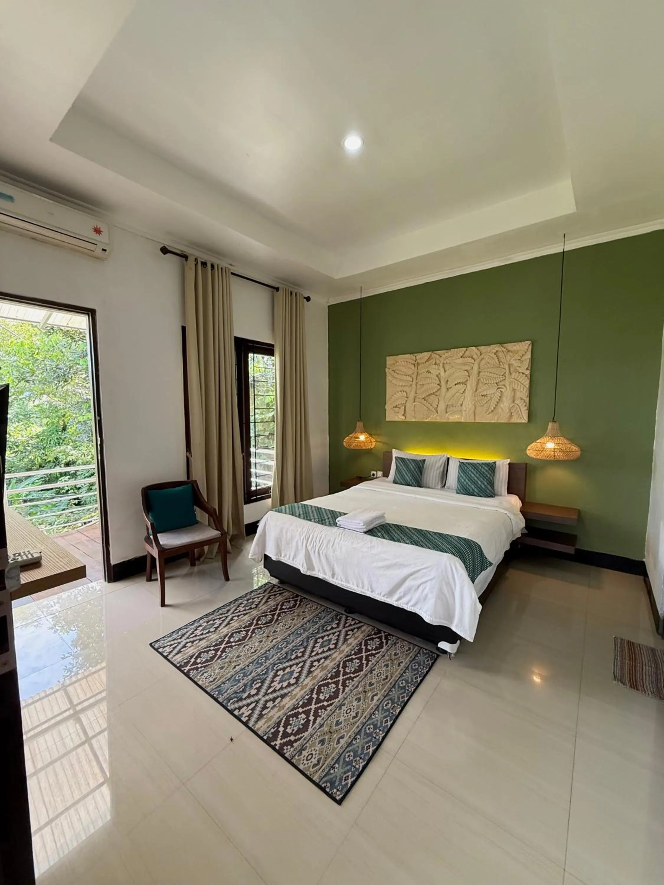 Bed in Villa Padi Cangkringan