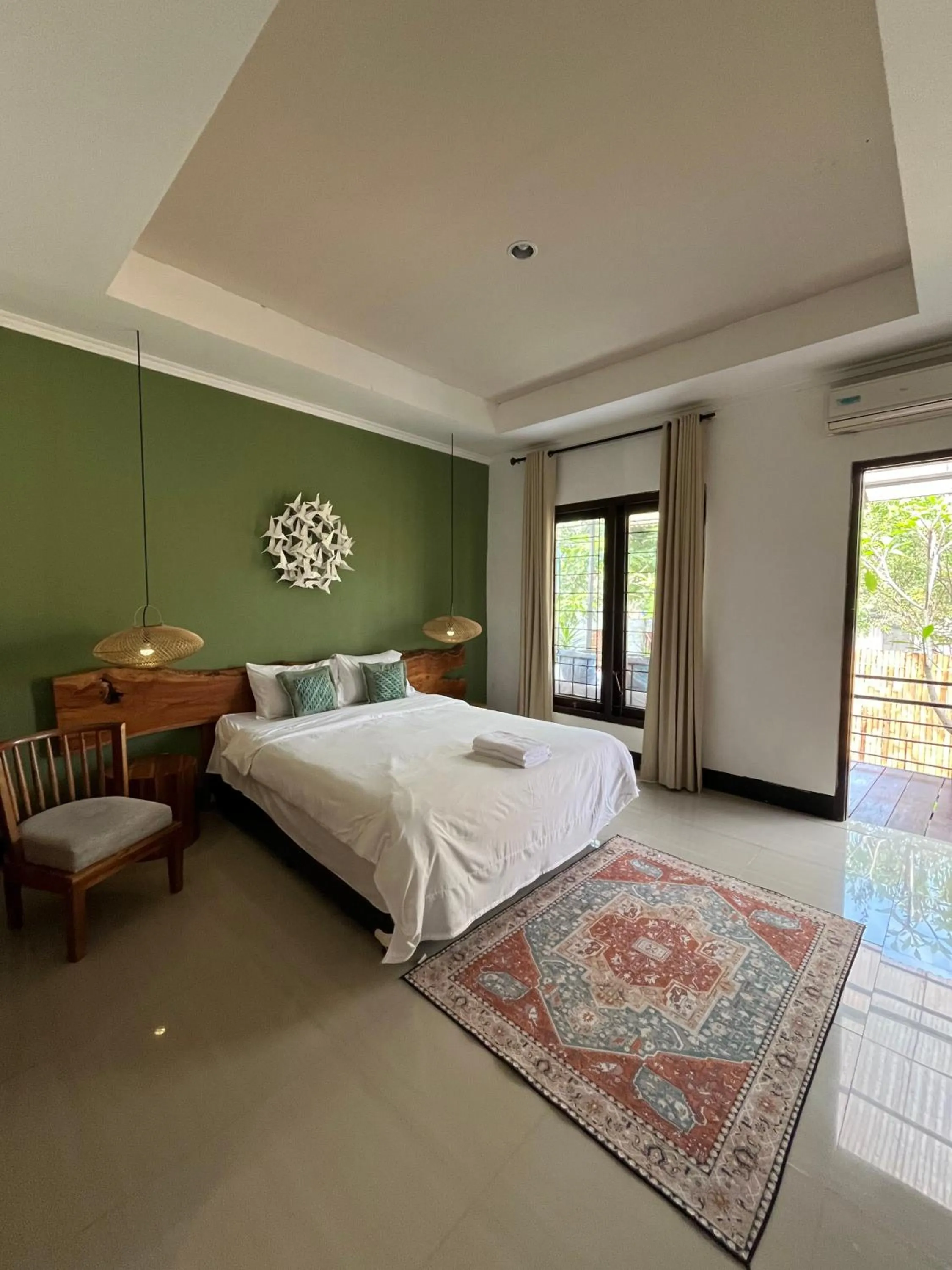 Bed in Villa Padi Cangkringan