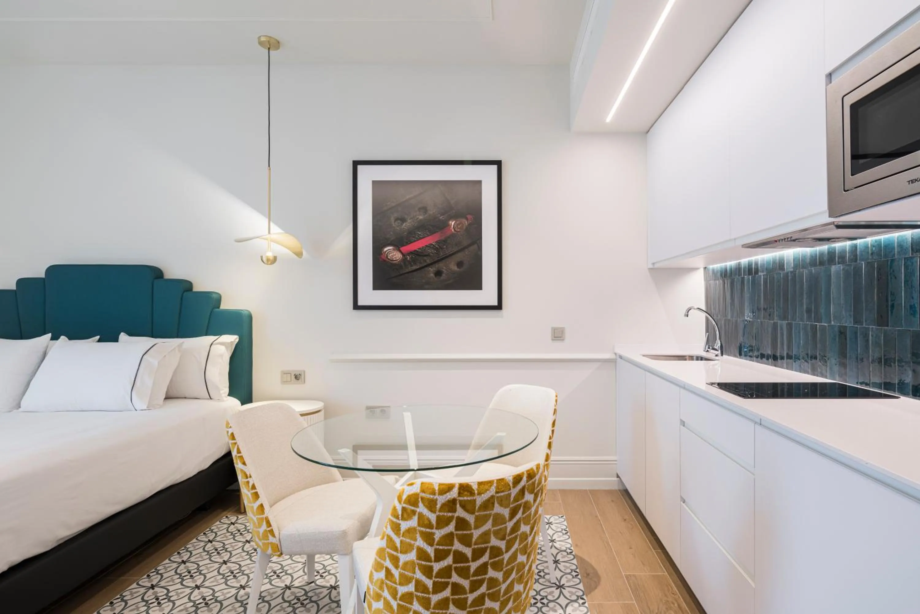 Kitchen or kitchenette, Bed in Tandem Solera