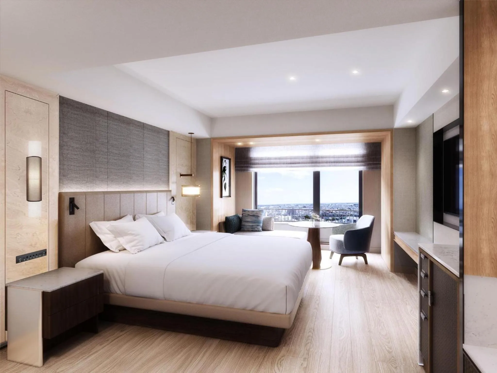 Photo of the whole room, Bed in Grand Hotel Hamamatsu