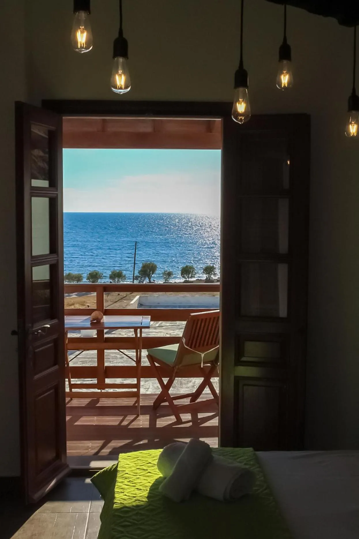 View (from property/room) in Mistral-Patmos