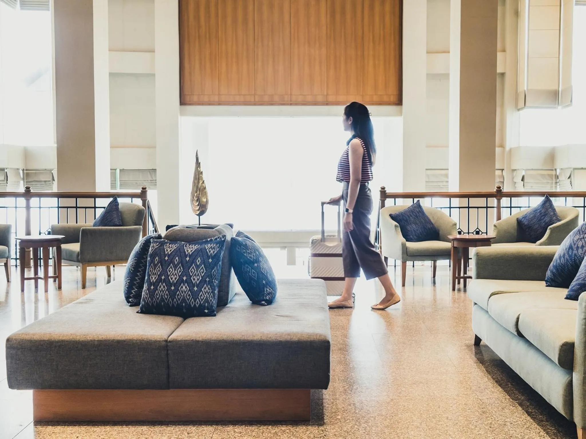 Seating area in Fortune River View Hotel Nakhon Phanom