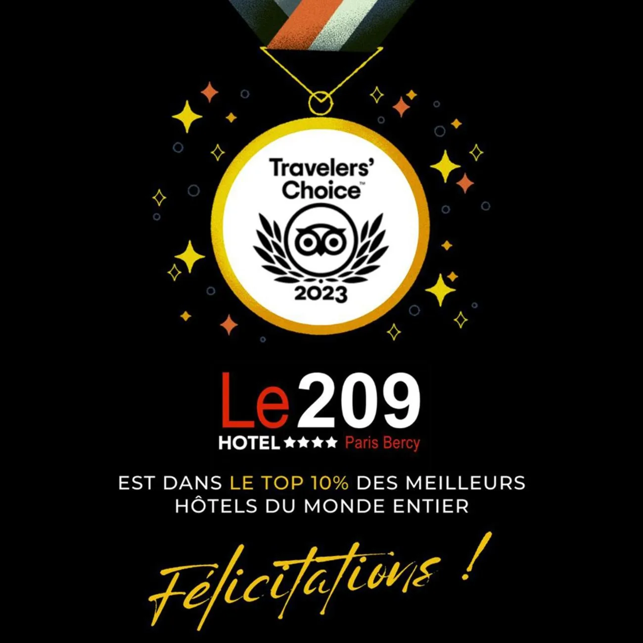 Property building in Hôtel le 209 Paris Bercy