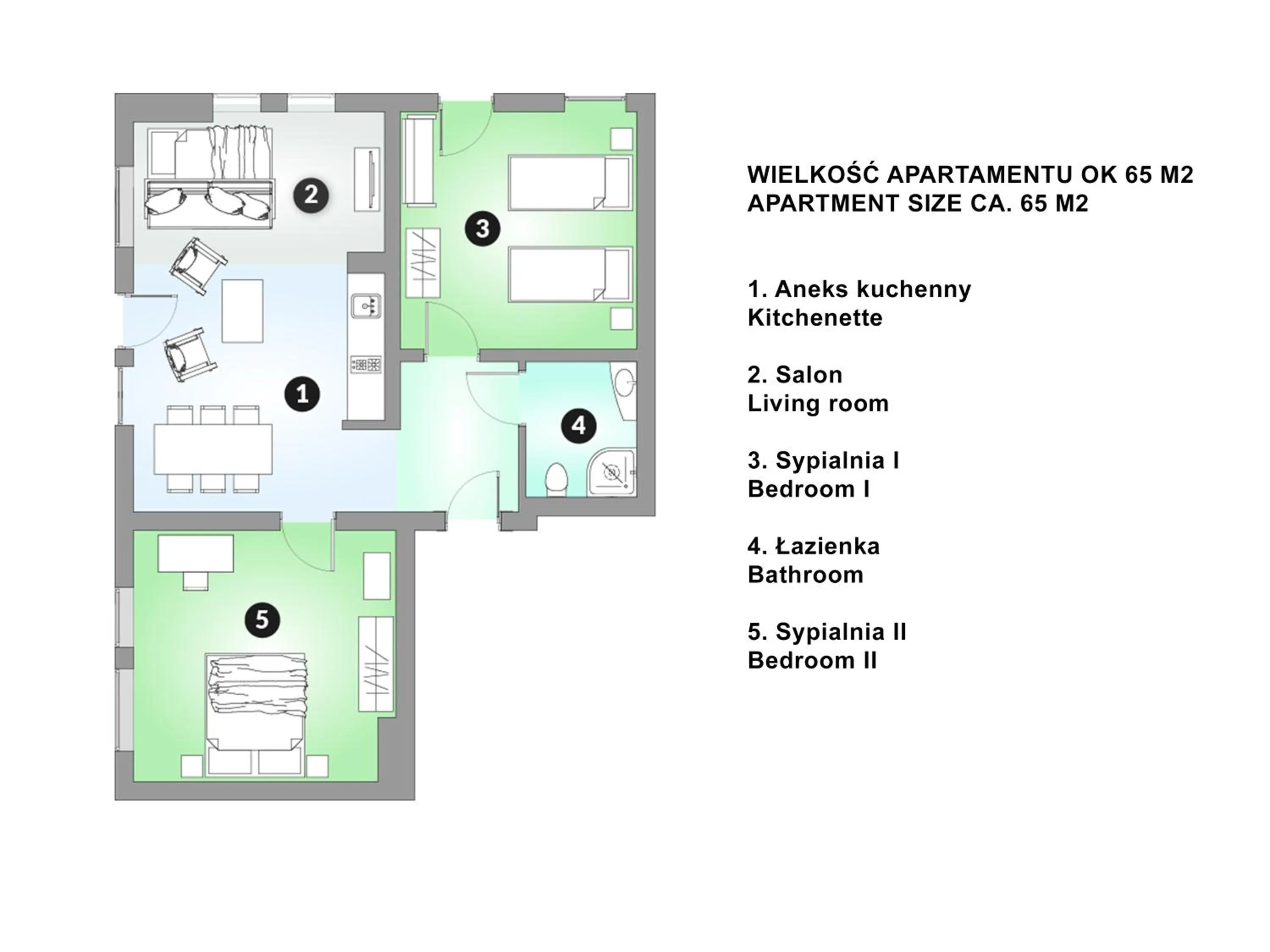 Floor plan in Willa Tatiana Lux