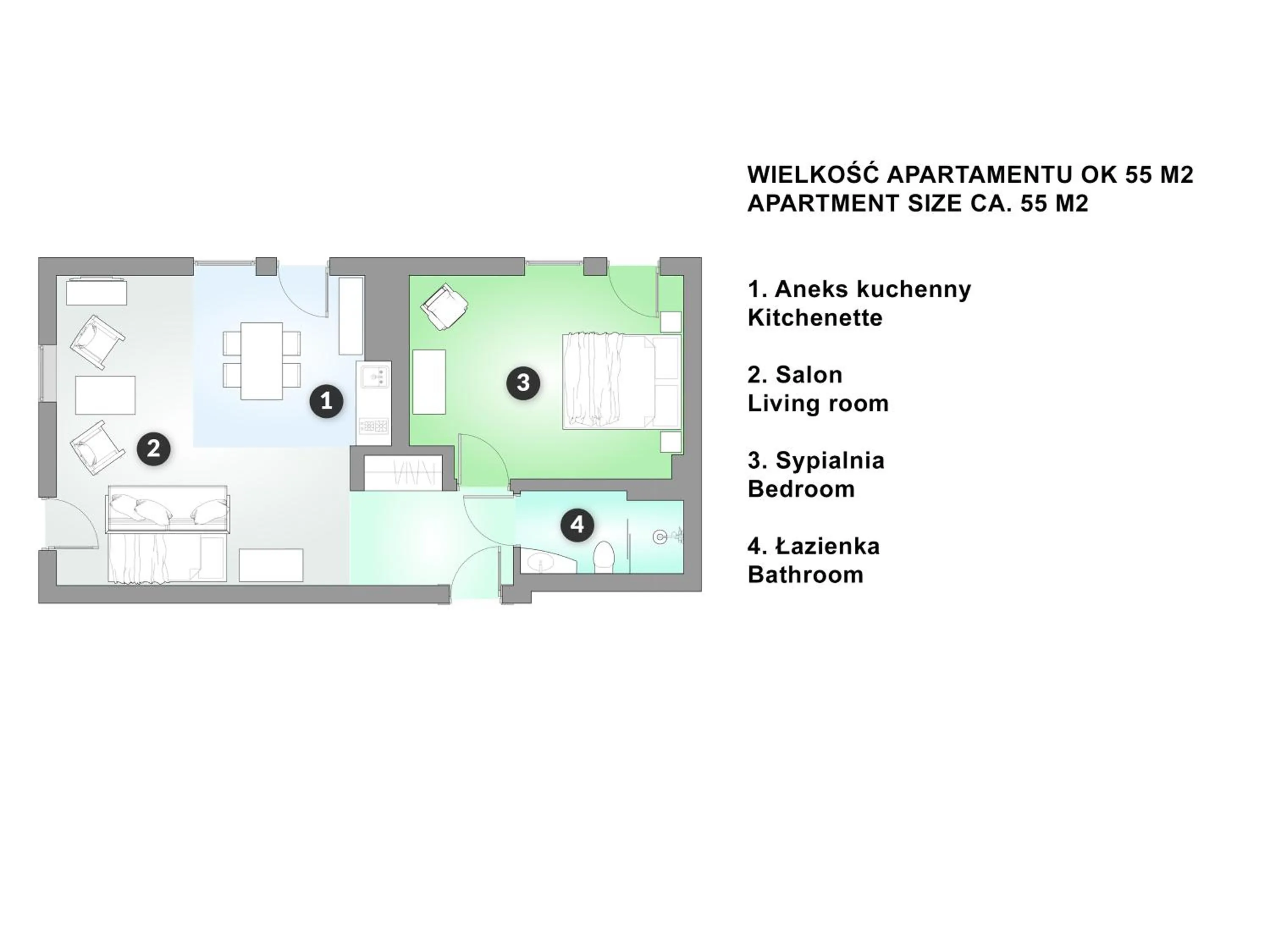 Floor plan in Willa Tatiana Lux