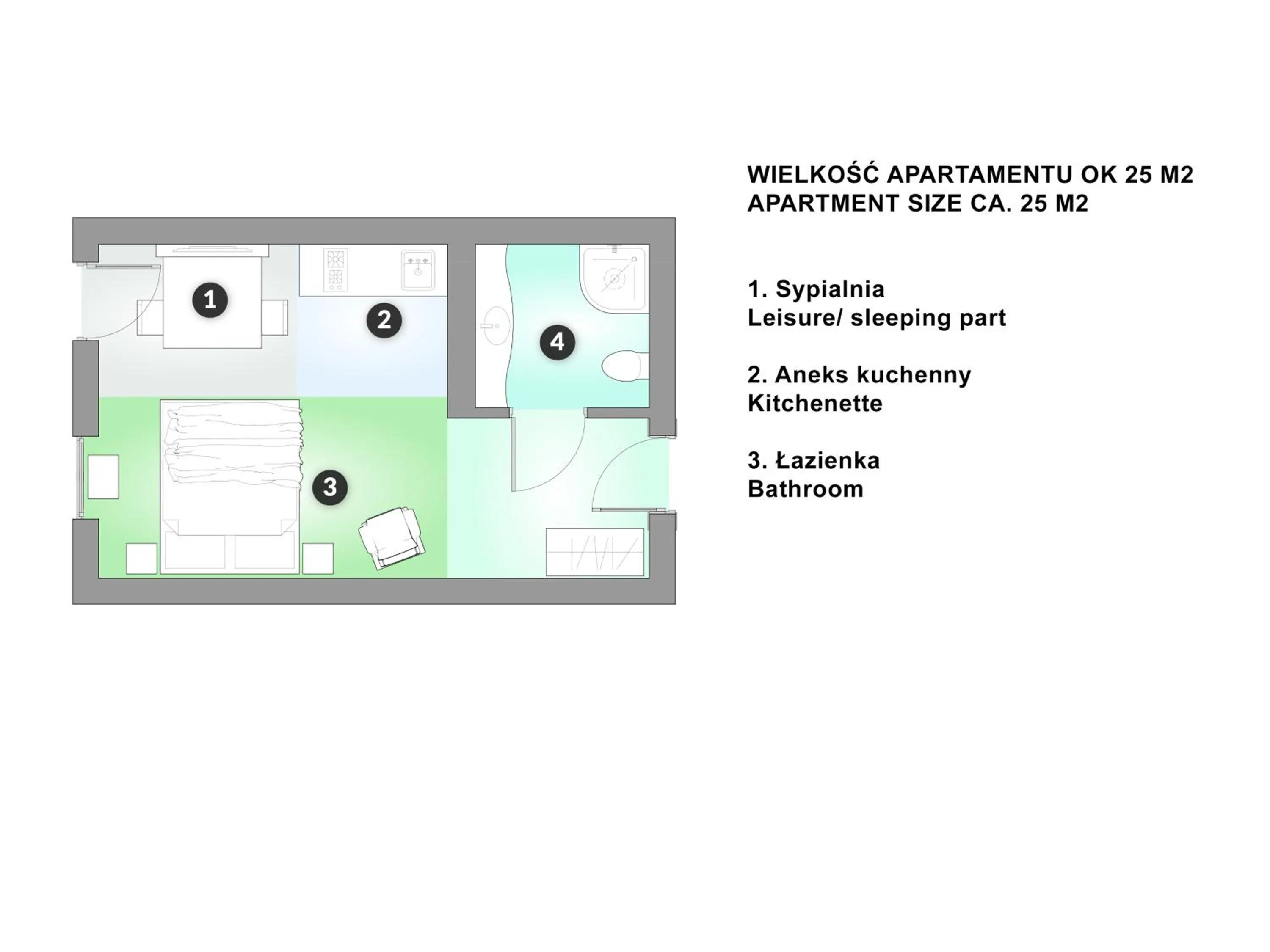 Floor plan in Willa Tatiana Lux