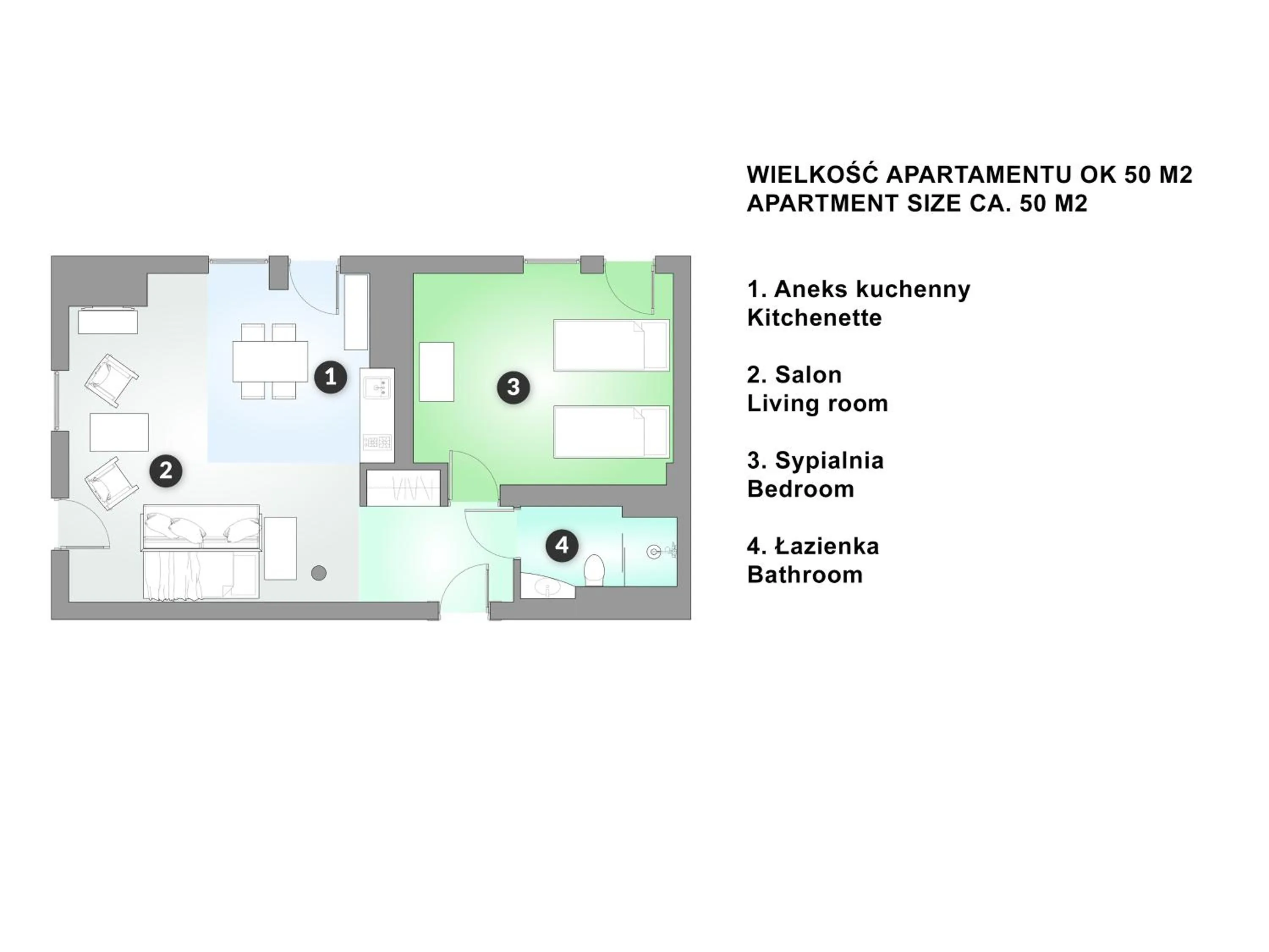 Floor plan in Willa Tatiana Lux