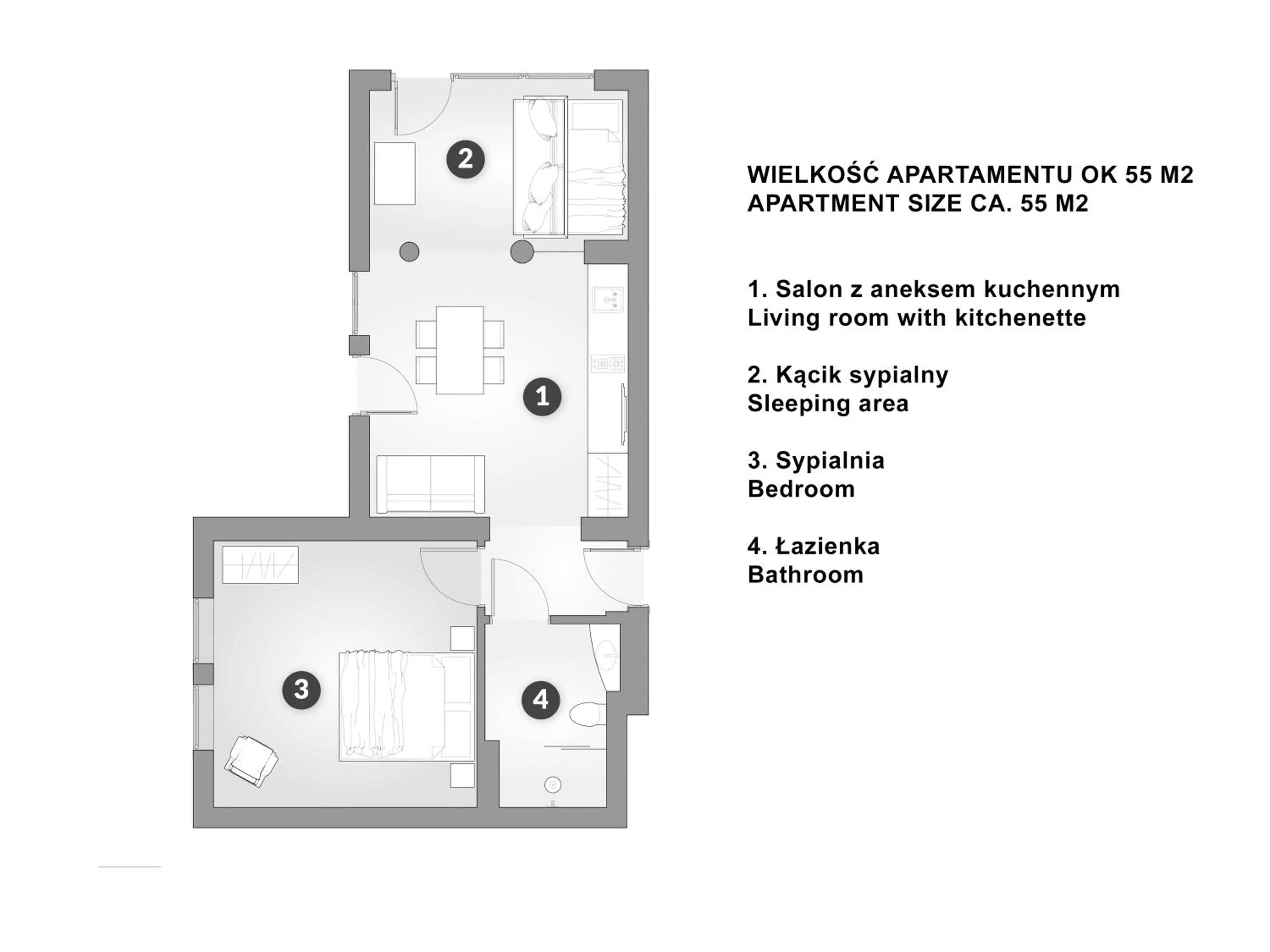Floor plan in Willa Tatiana Lux