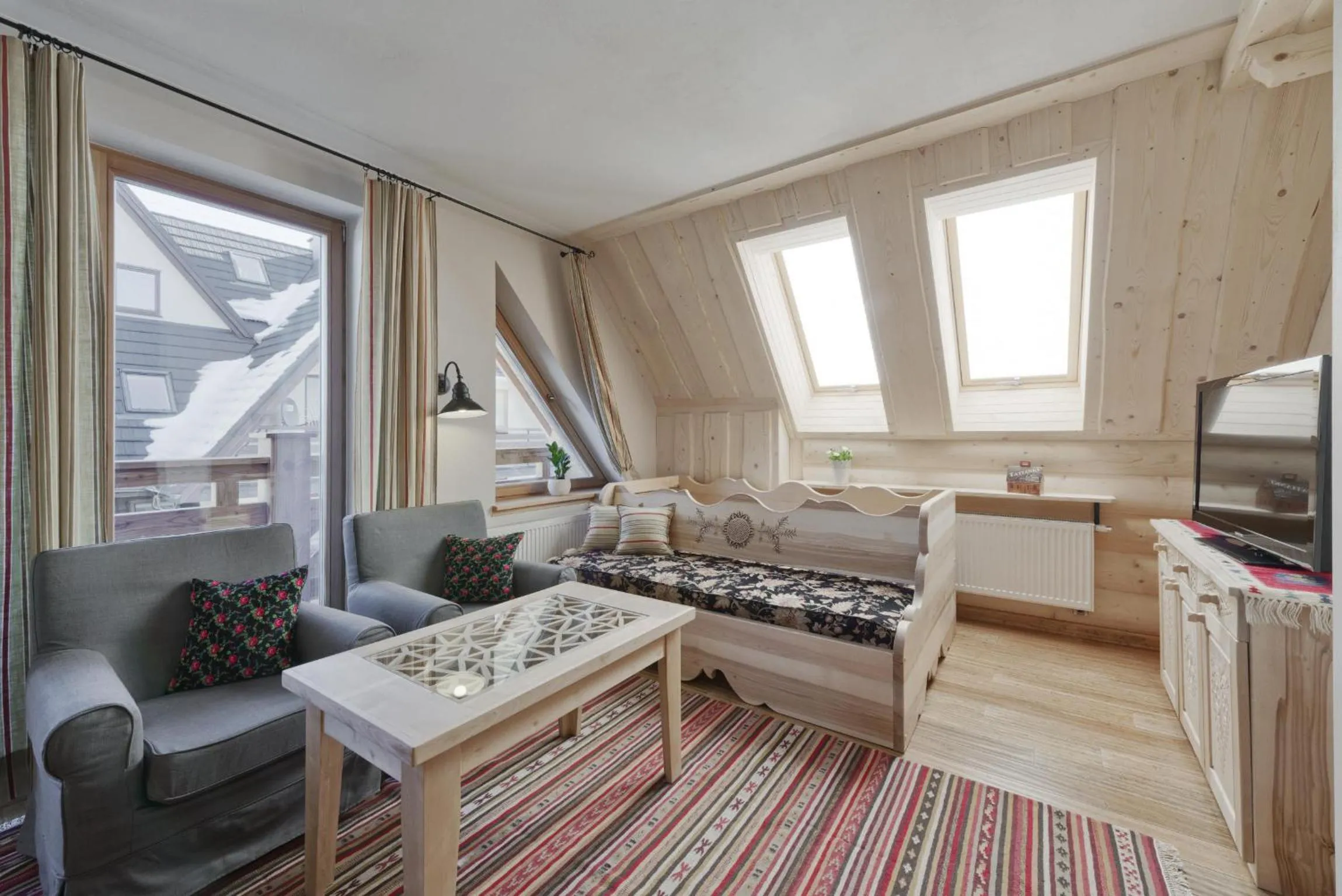 Living room, Bed in Willa Tatiana Lux