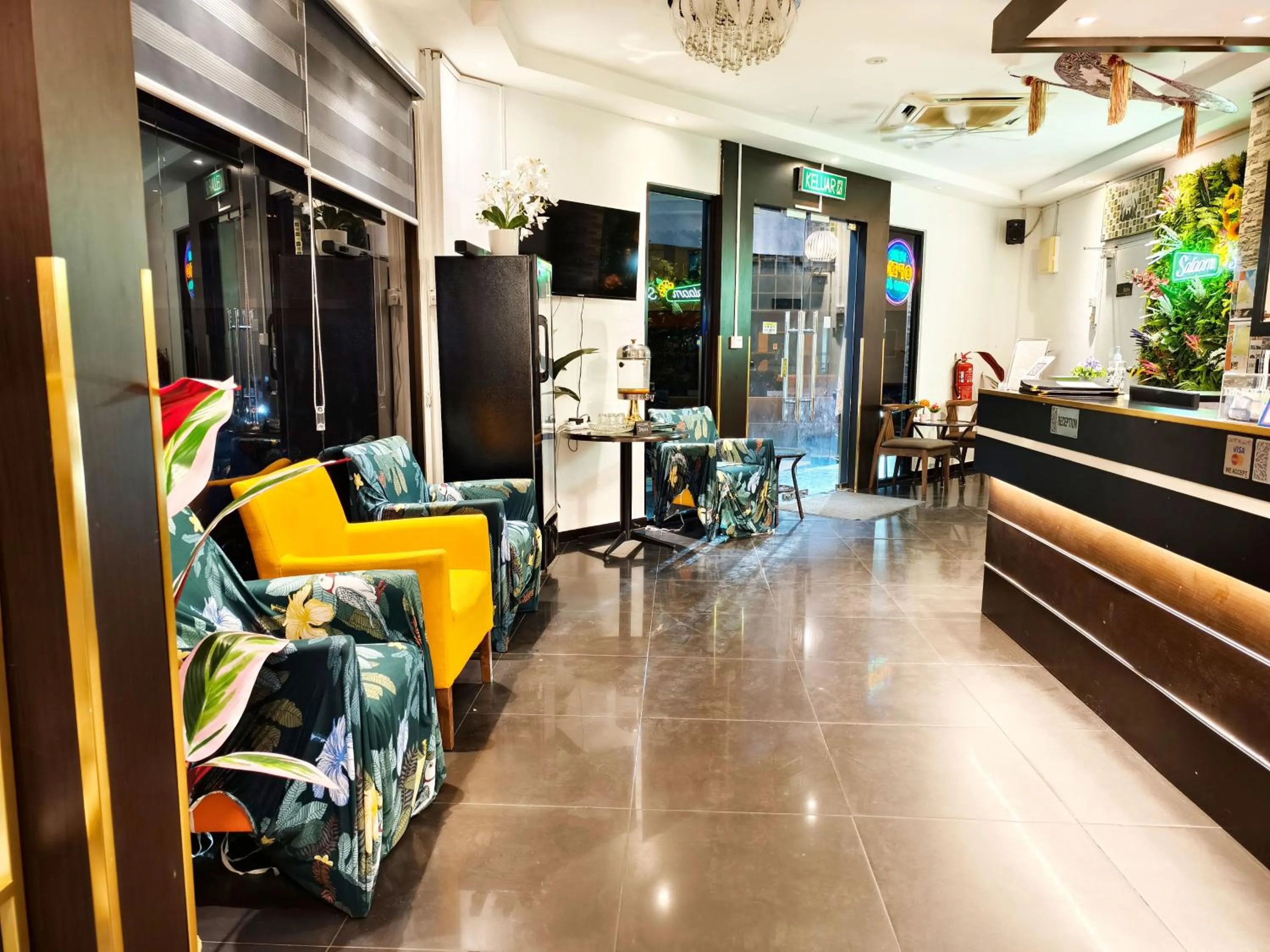 Lobby or reception in Salaam Suites Hotel