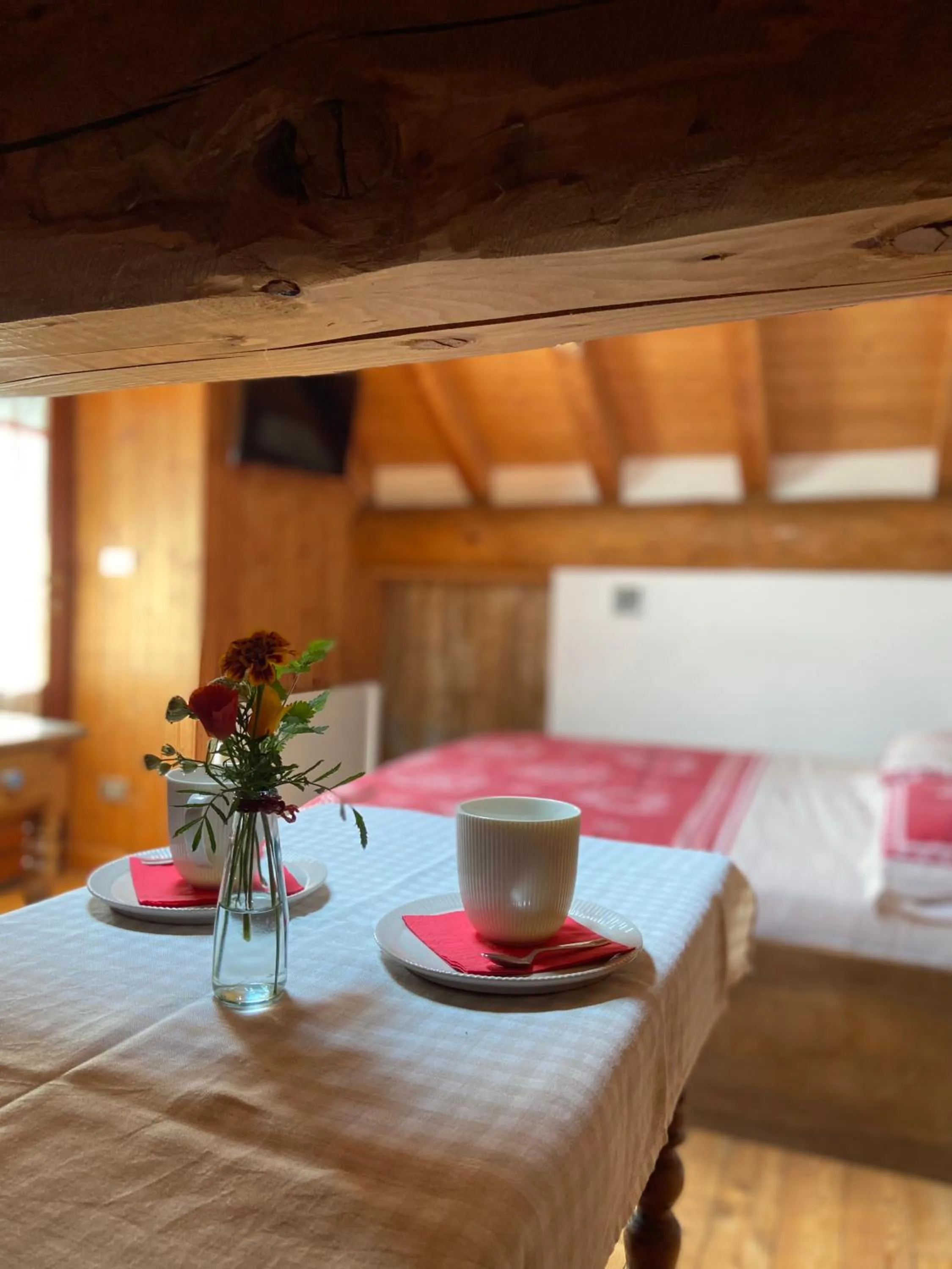 Dining area, Bed in B&B Marcellina