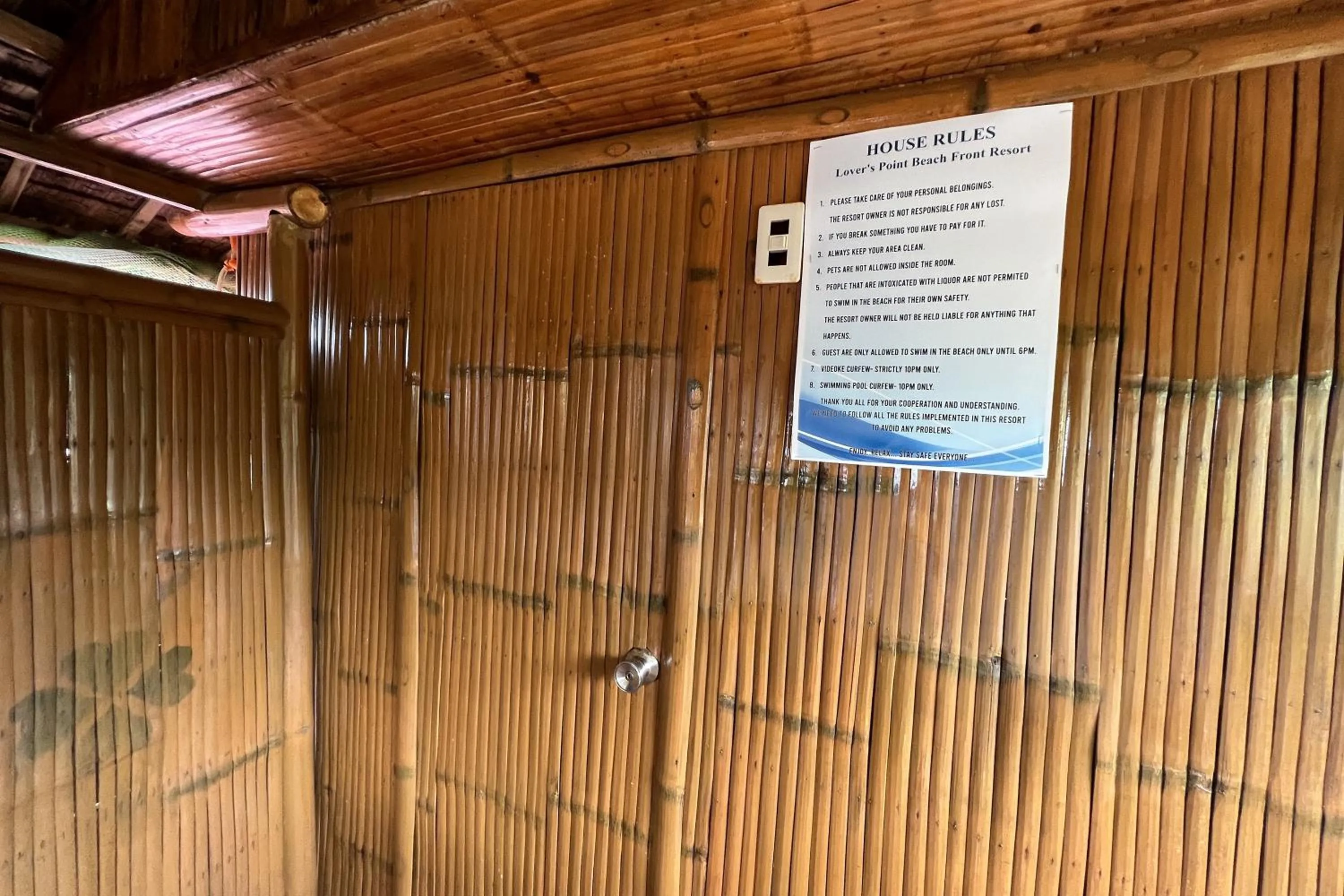 Bedroom in Lover's Point Beach Front Resort