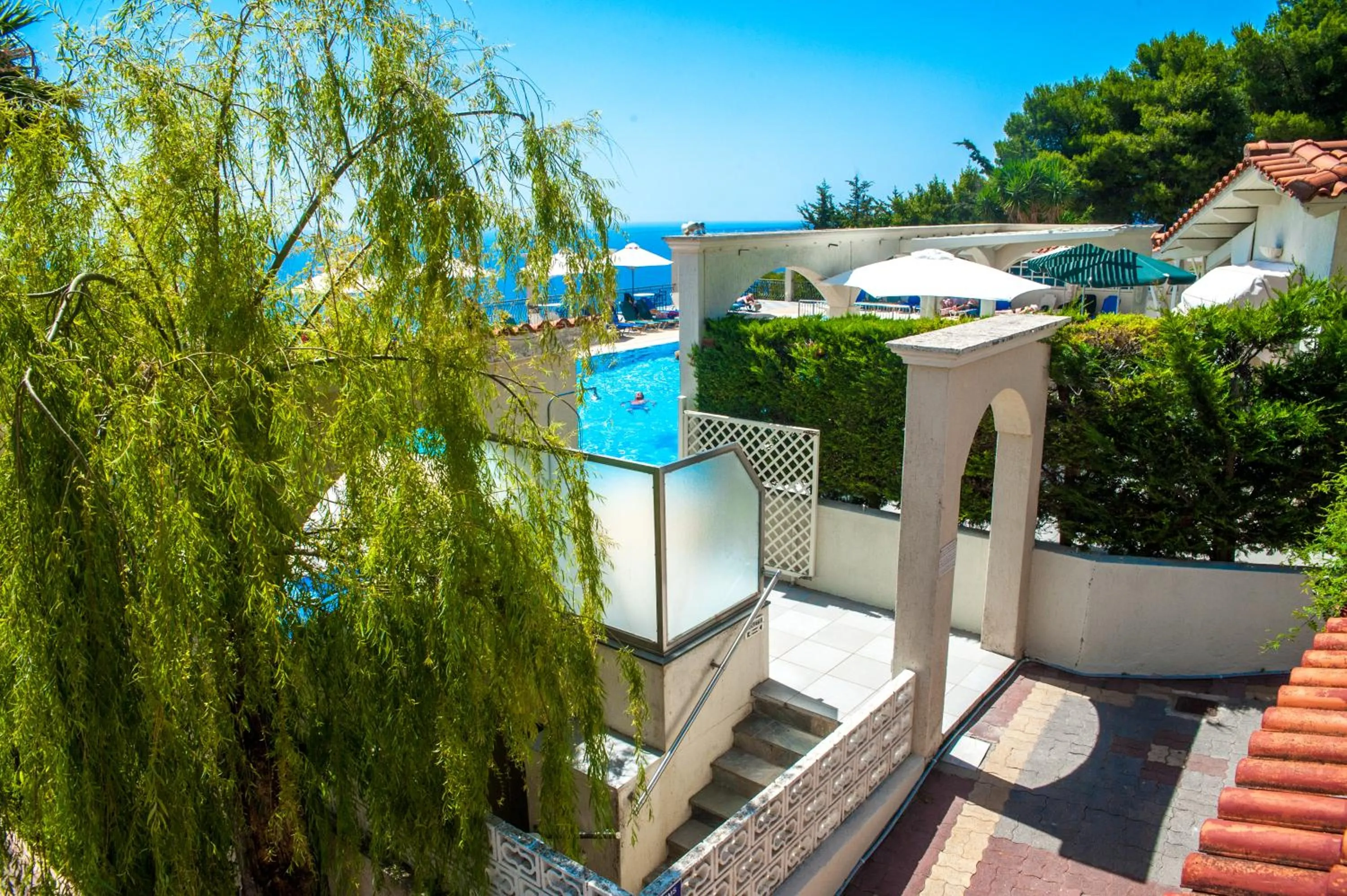 Pool view in Mouikis Sun Village