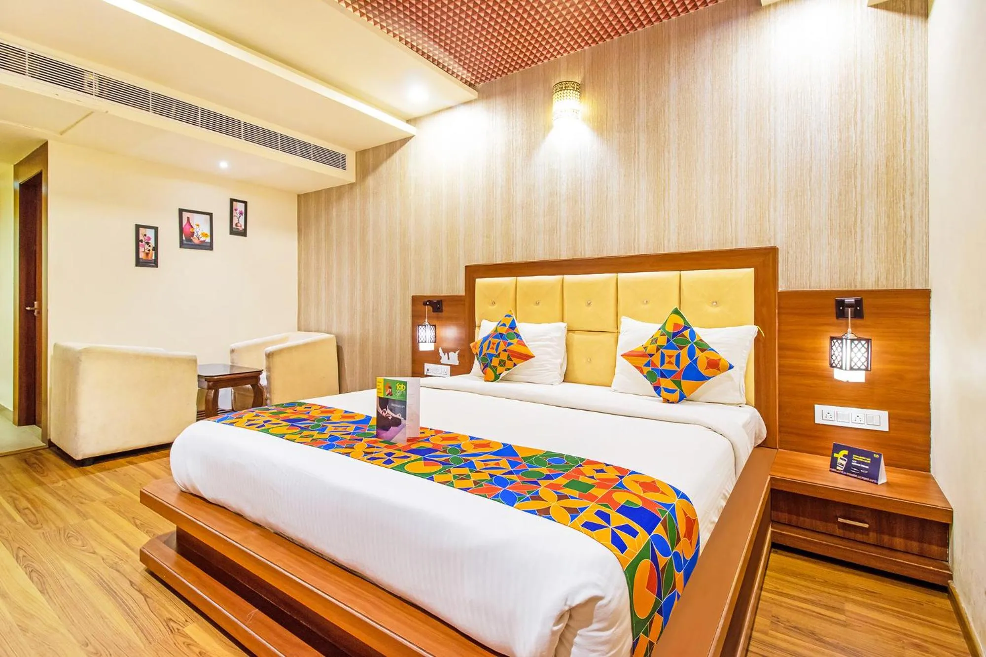 Bed in FabHotel Royal Stay I - Nr Mahadevpura