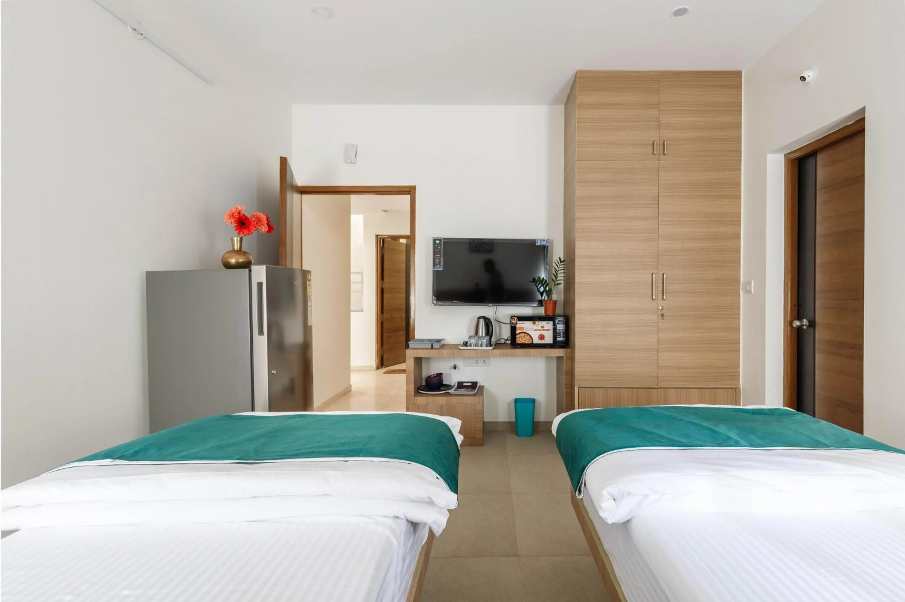 Bed in Sunlight Serviced Apartments