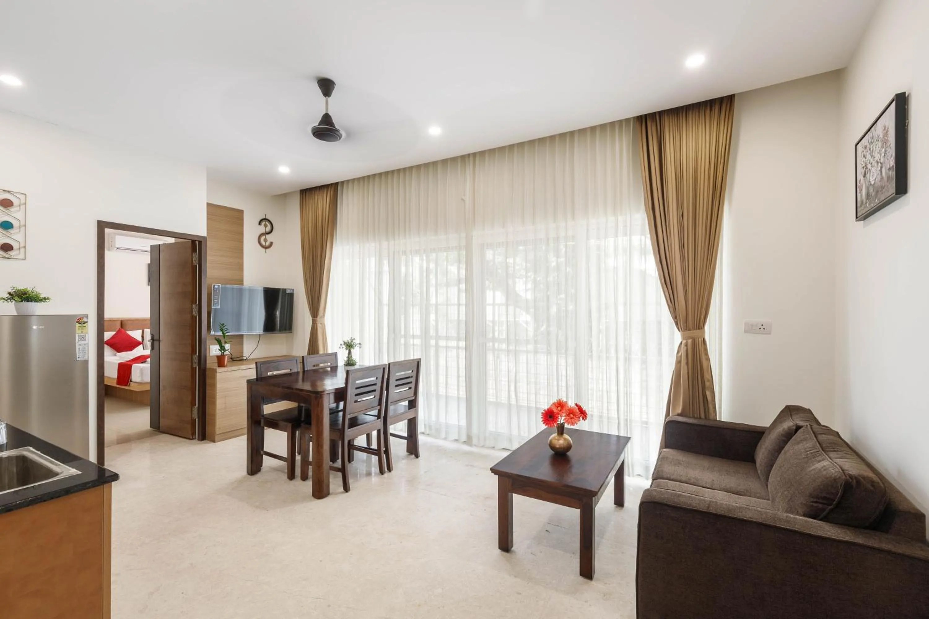 Living room in Sunlight Serviced Apartments
