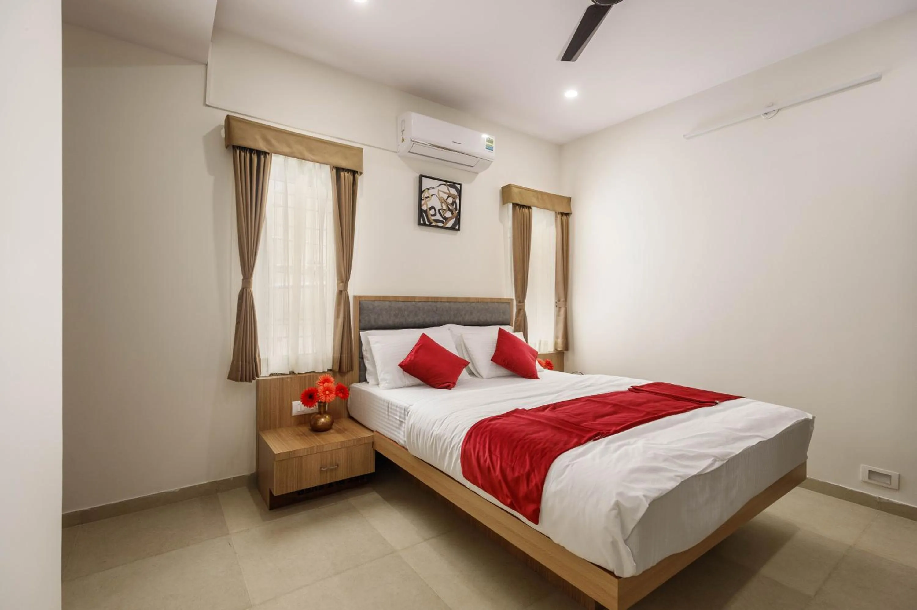 Bed in Sunlight Serviced Apartments