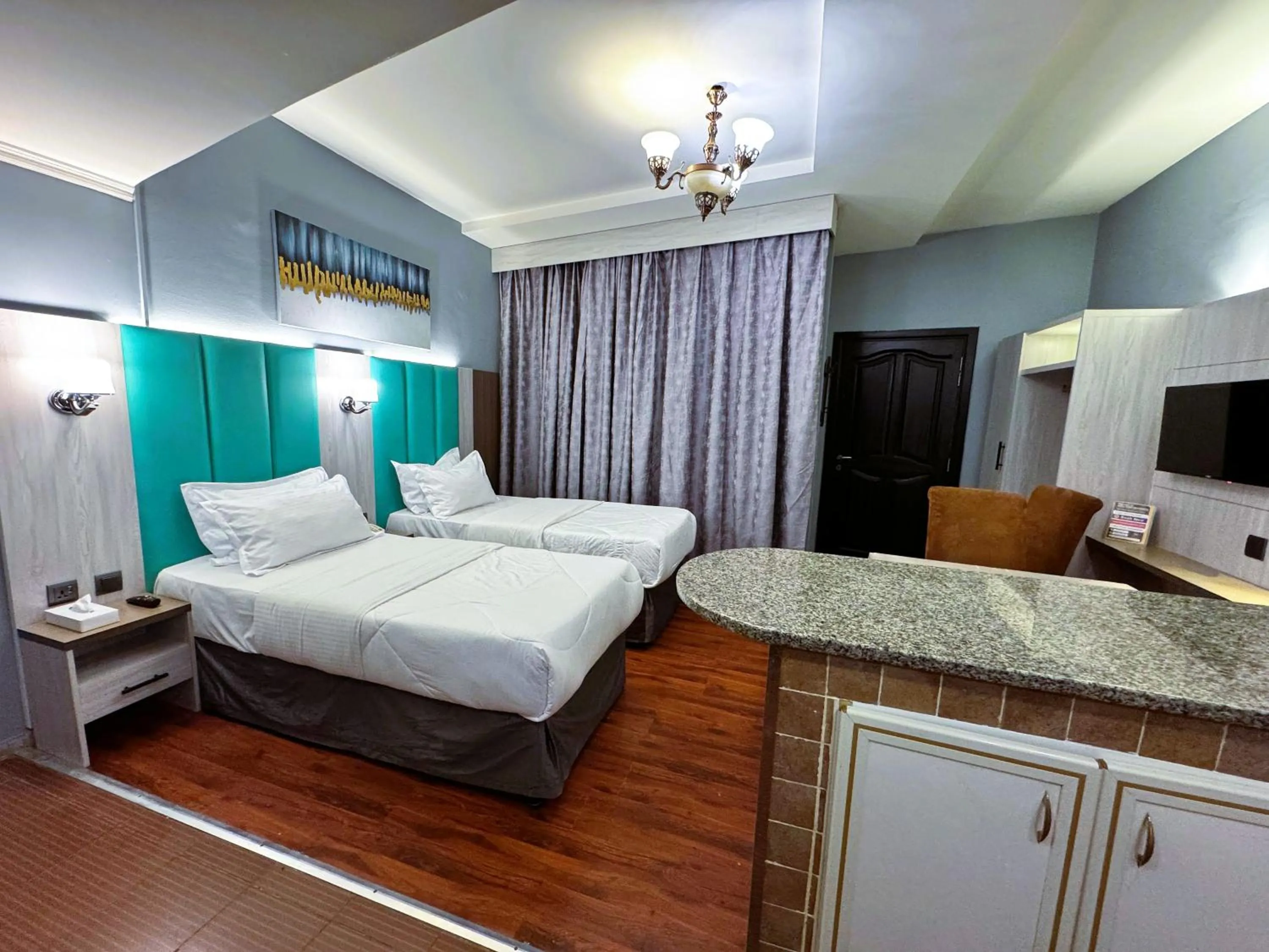 Photo of the whole room, Bed in Hafez Hotel Apartments - Al Ras Metro Station