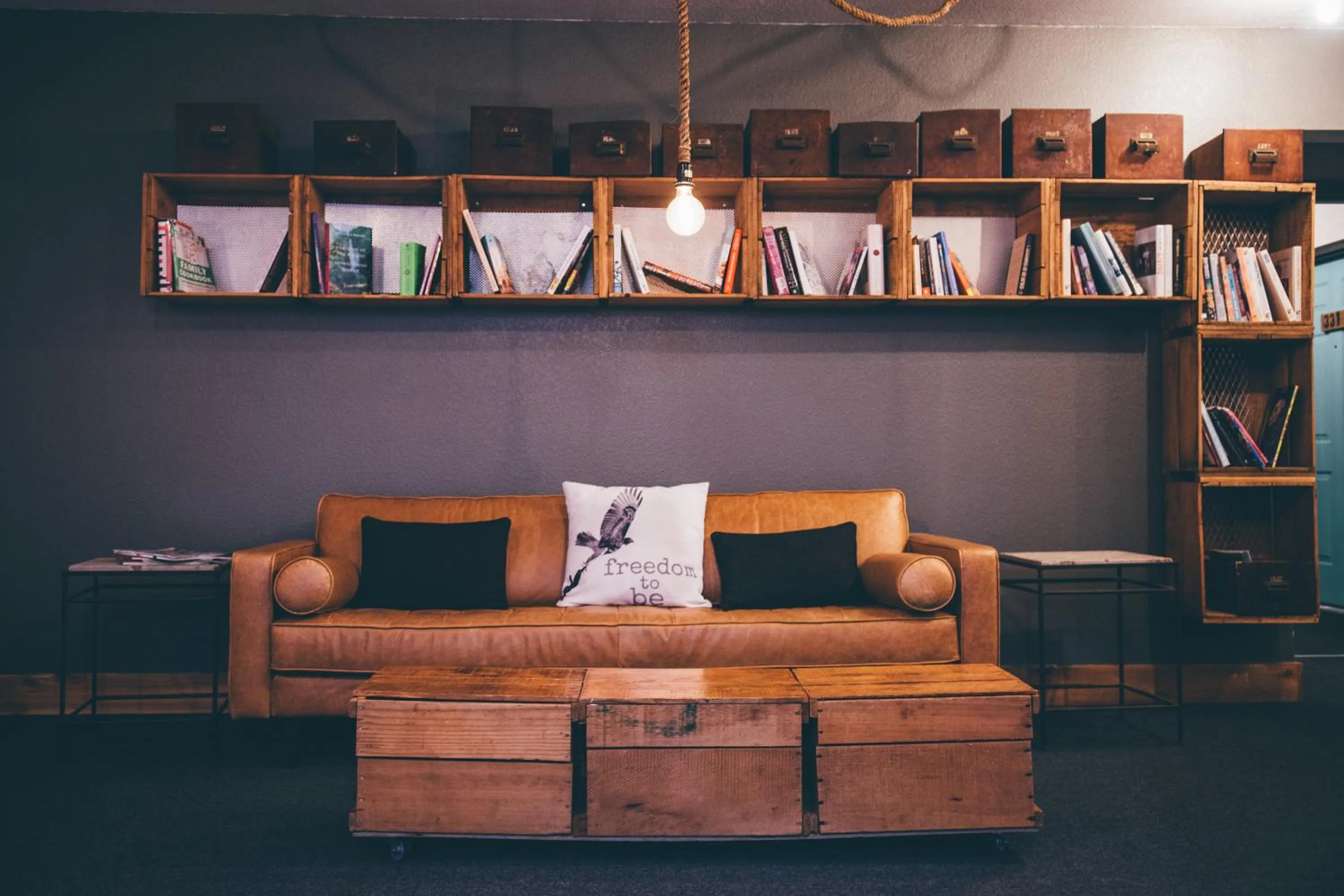 Library in Adrift Hotel