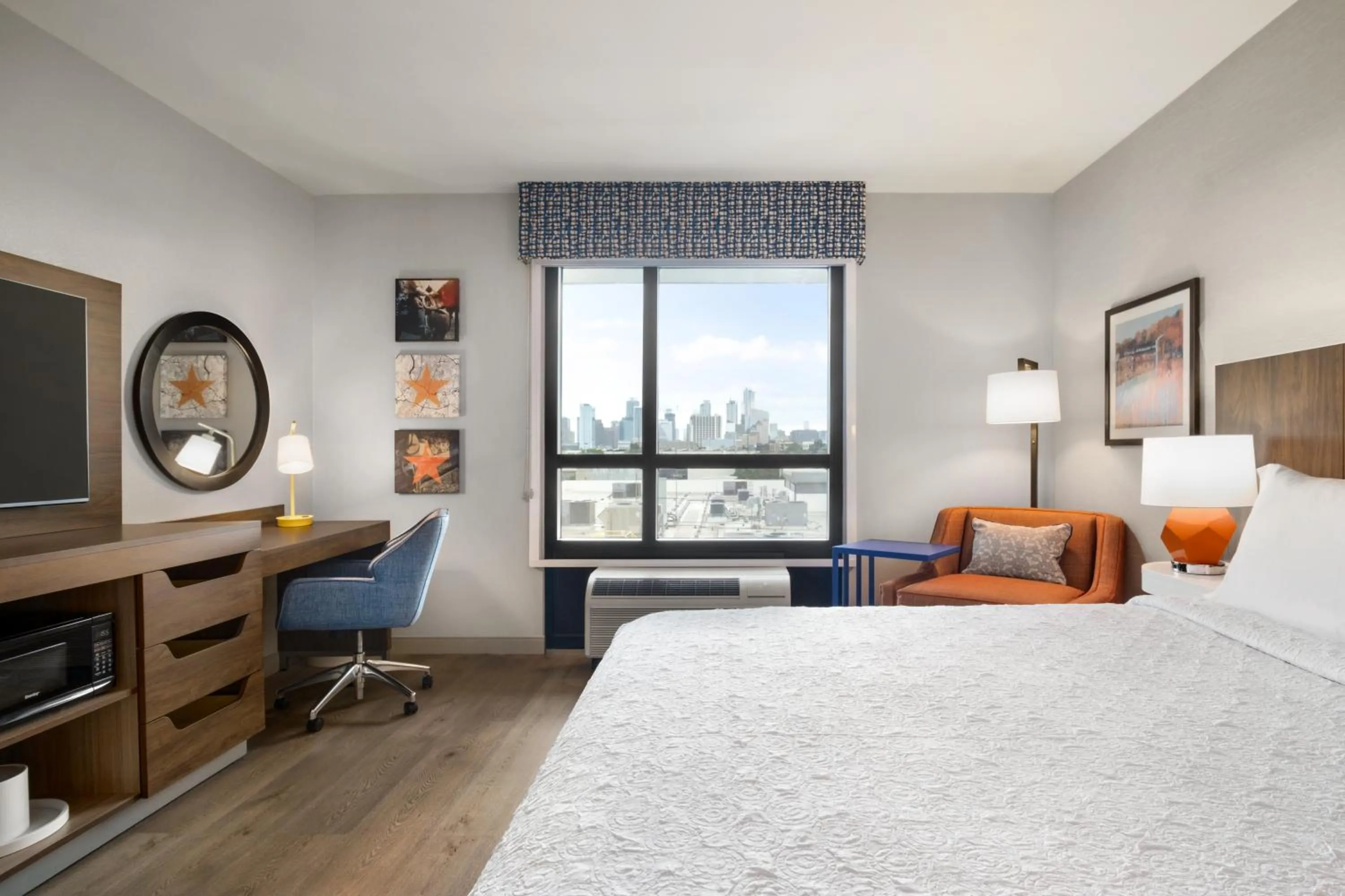 Bedroom, Bed in Hampton by Hilton East Austin - near UT and Capitol