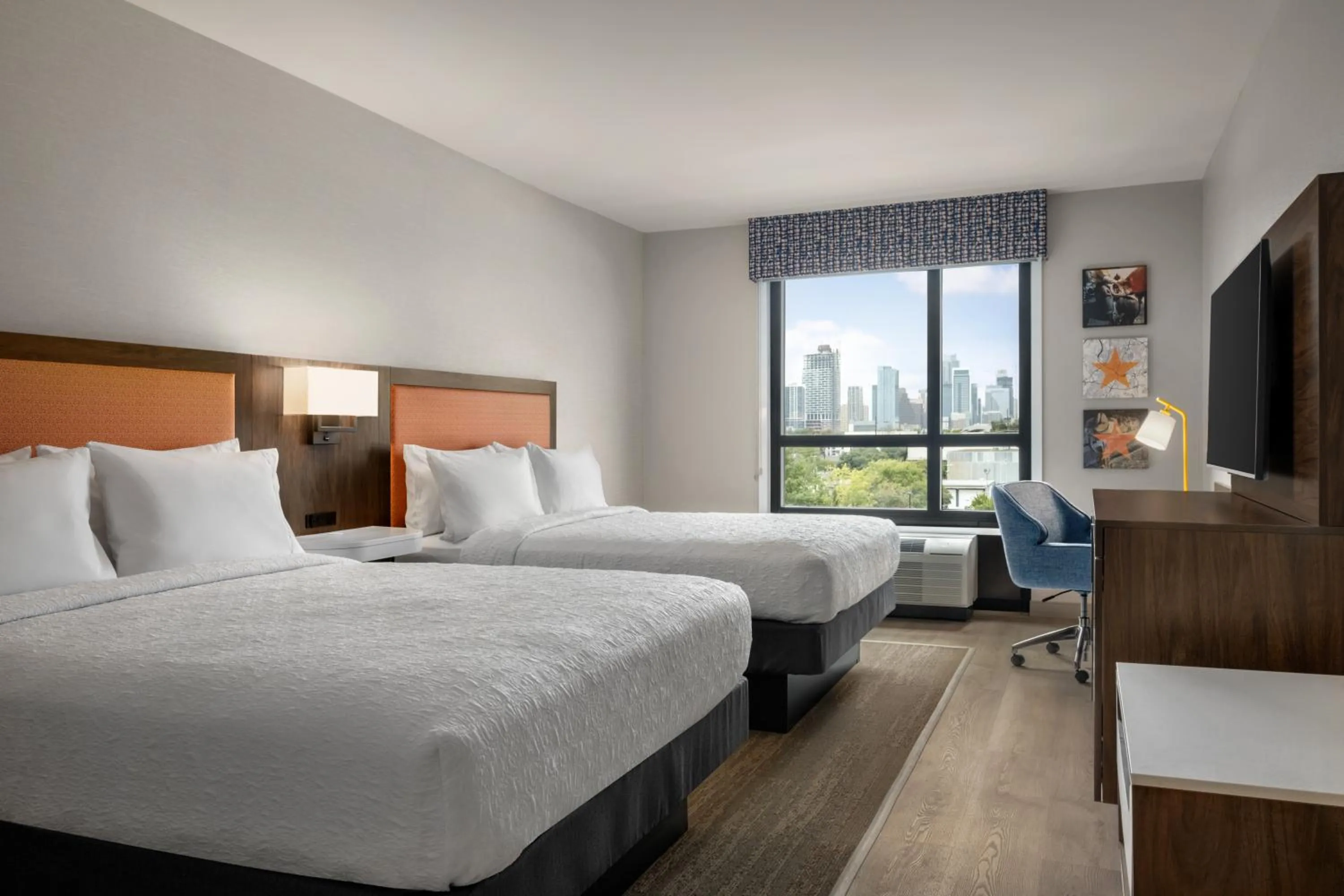 Bedroom, Bed in Hampton by Hilton East Austin - near UT and Capitol