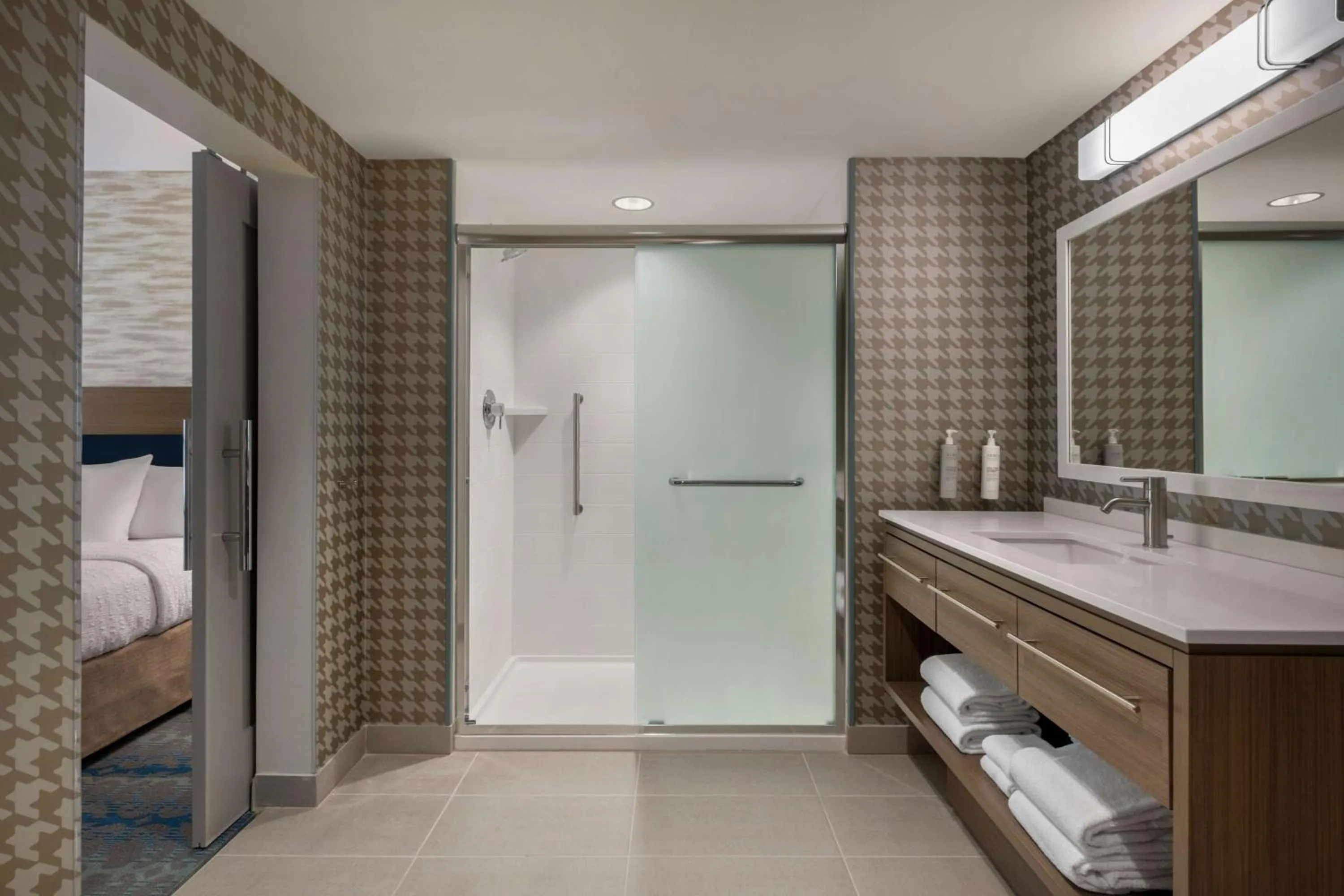 Bathroom in Home2 Suites By Hilton East Austin - near Downtown and UT