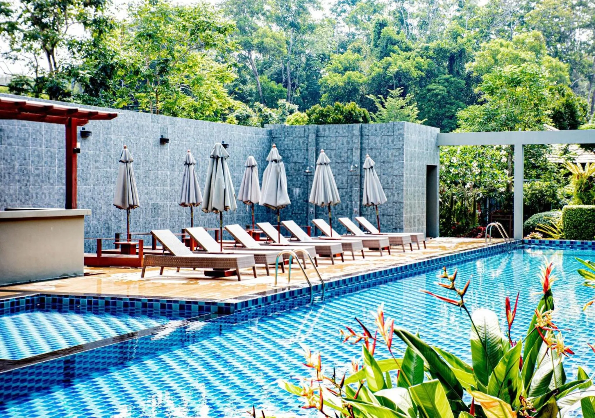Pool view in Khaolak Forest Resort