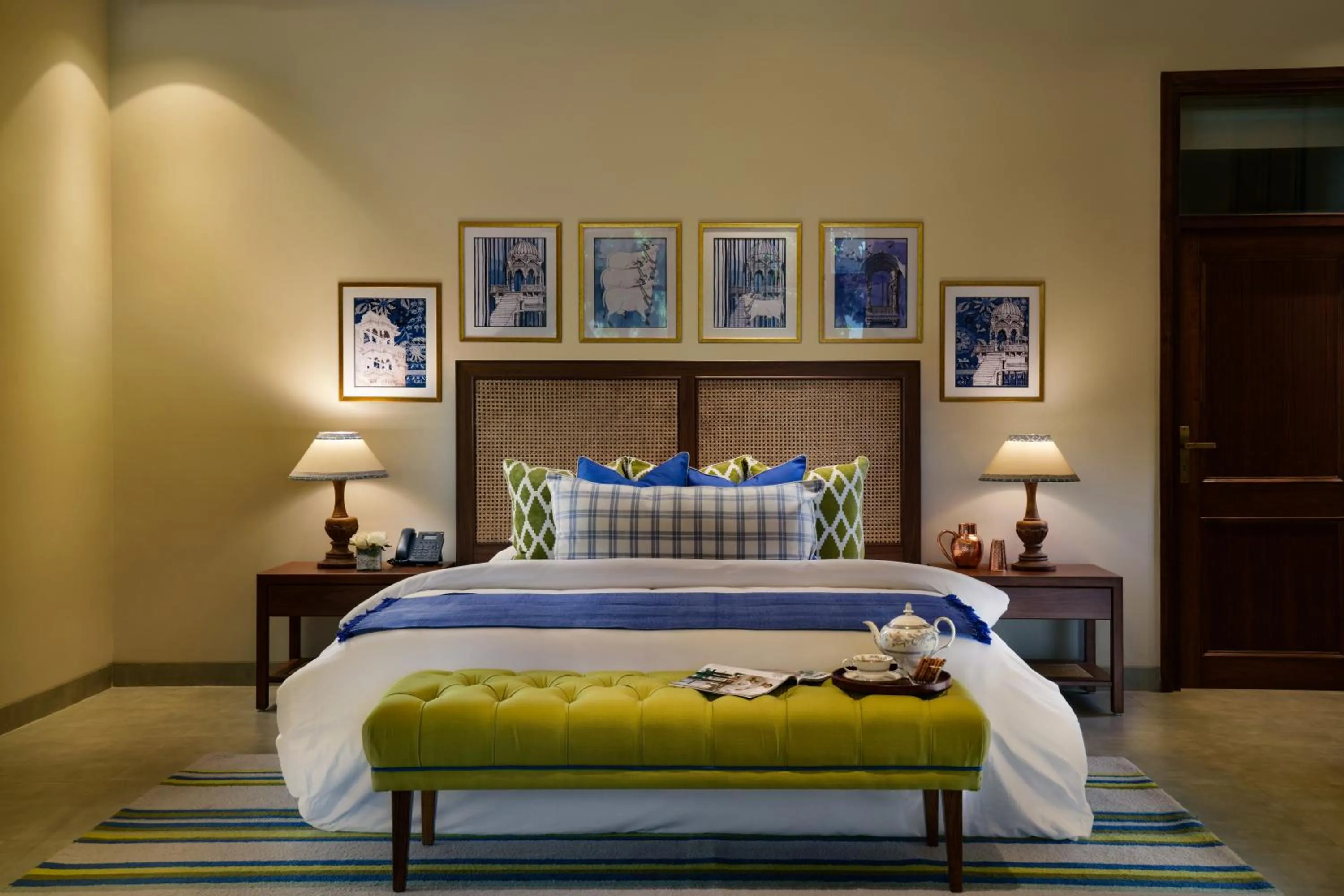 Bed in Anand Kashi by the Ganges Rishikesh - IHCL Seleqtions