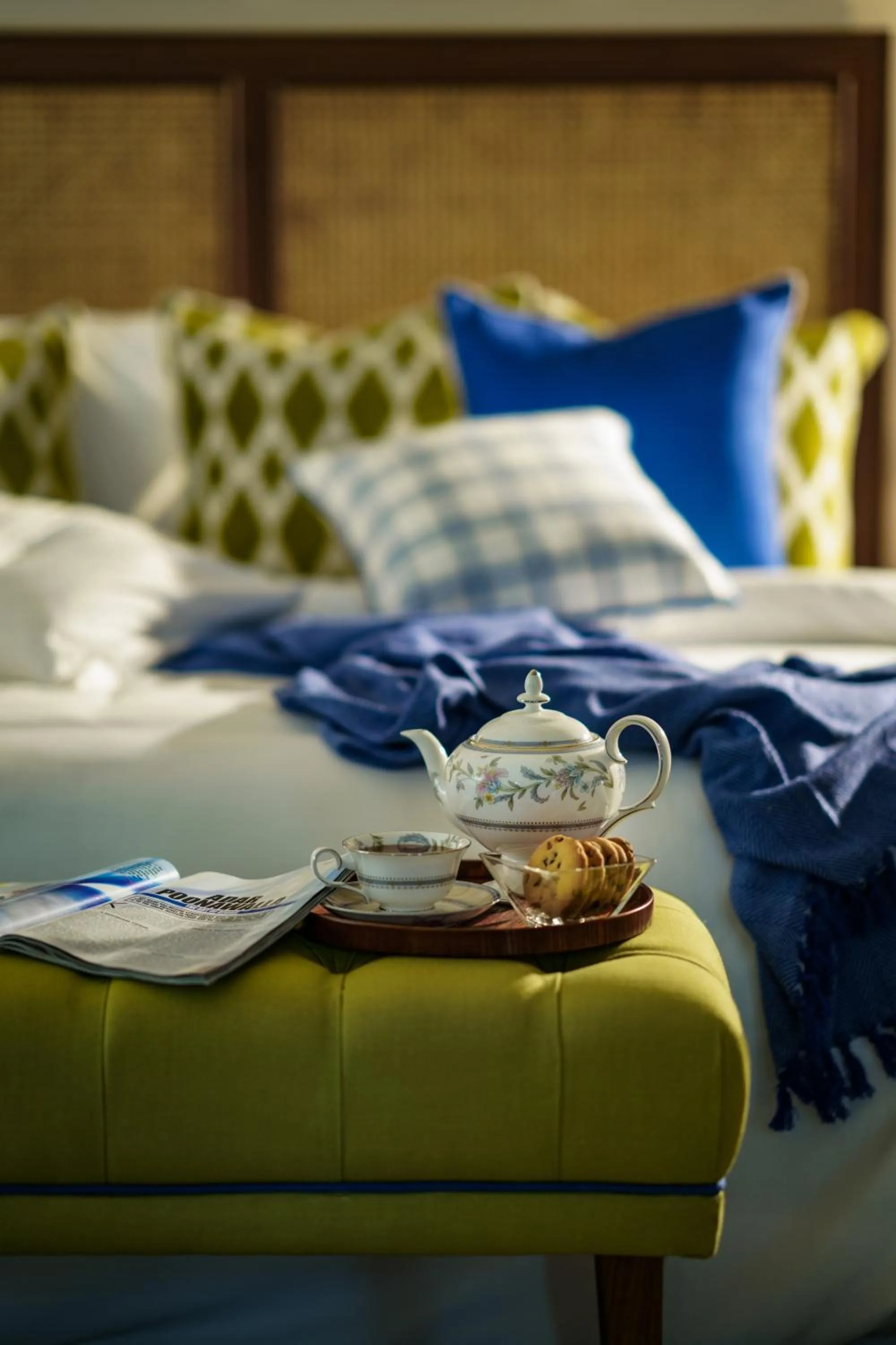 Bed in Anand Kashi by the Ganges Rishikesh - IHCL Seleqtions