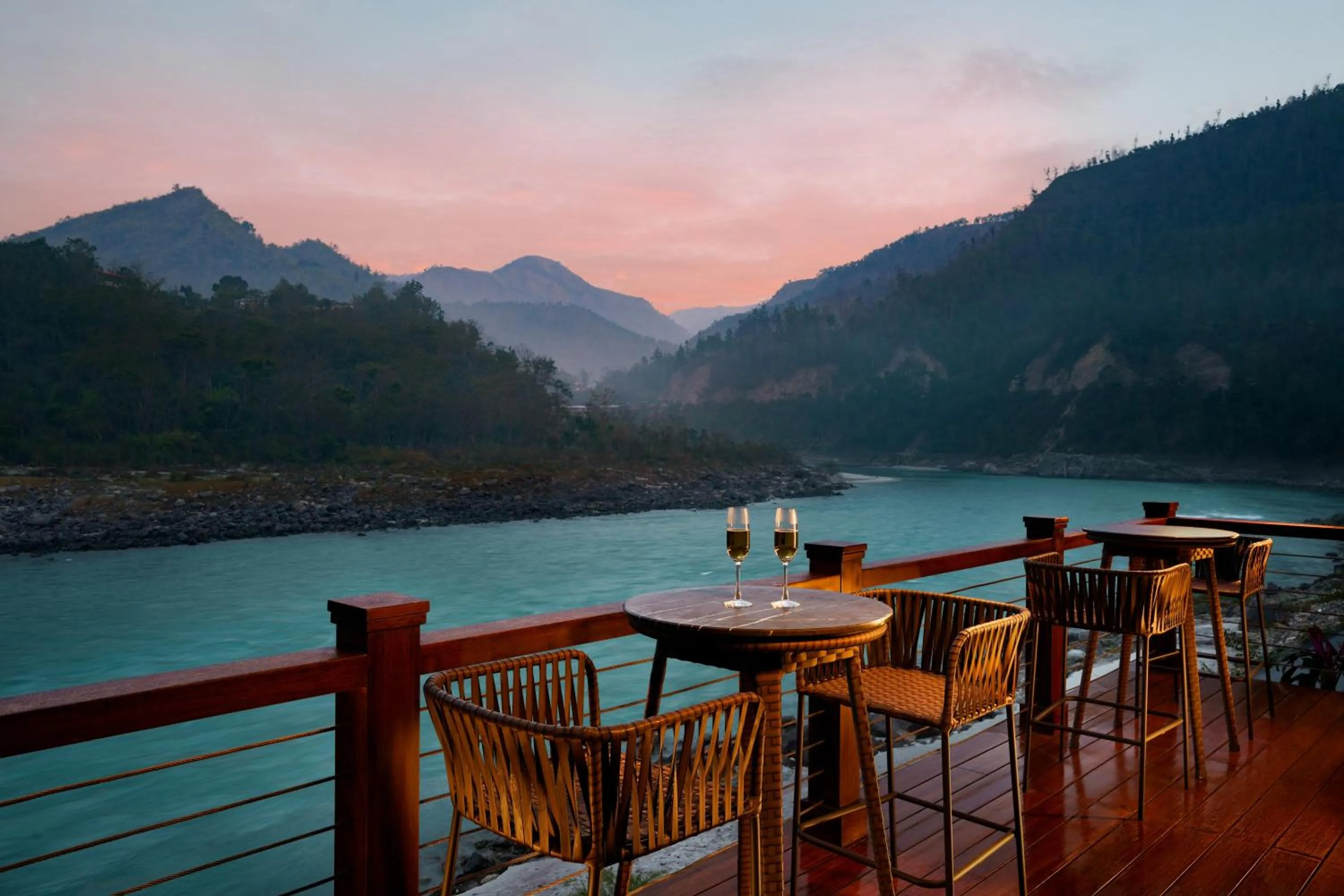 Mountain view in Anand Kashi by the Ganges Rishikesh - IHCL Seleqtions