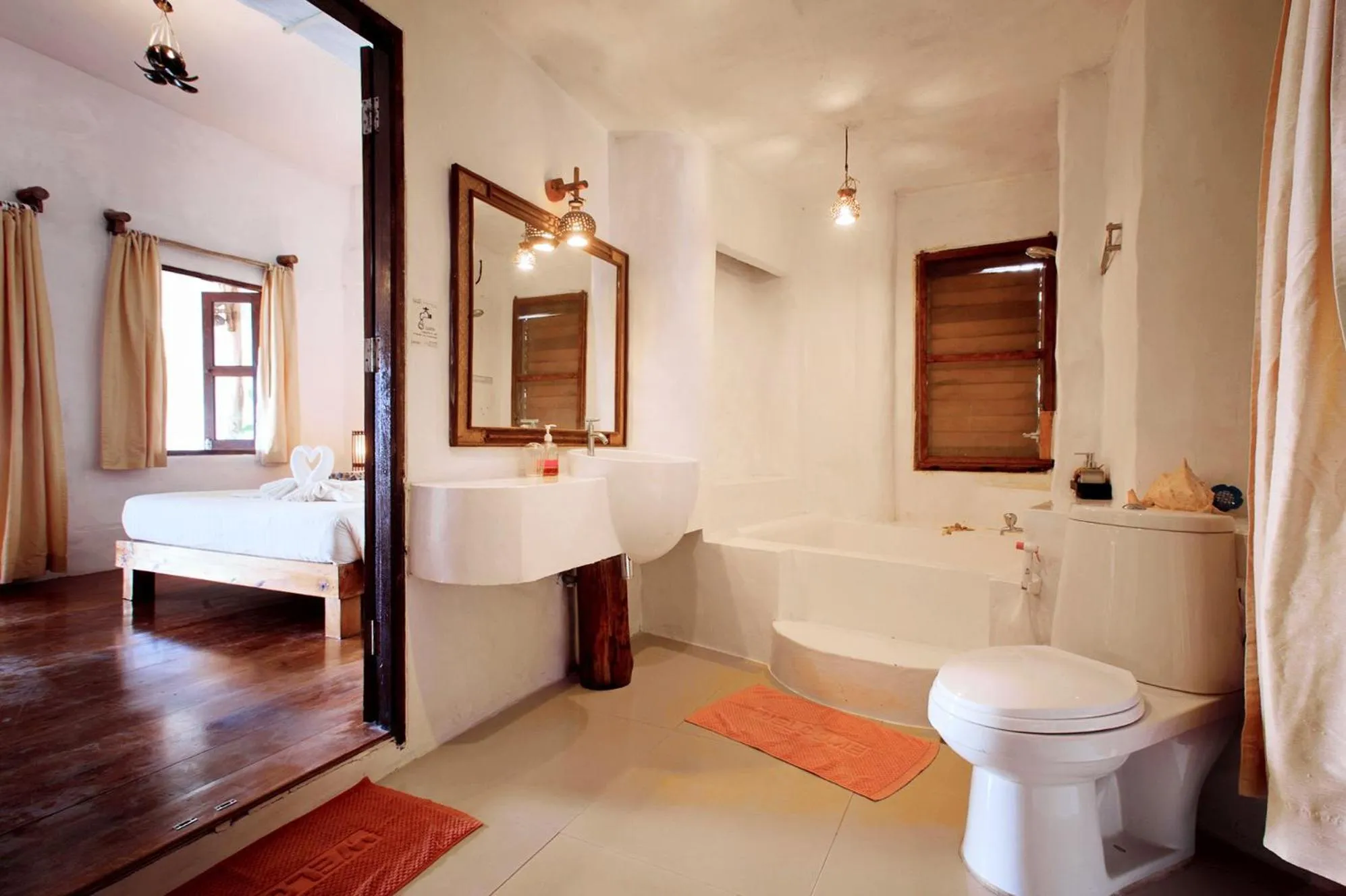 Bed in Koh Mak Cococape Resort