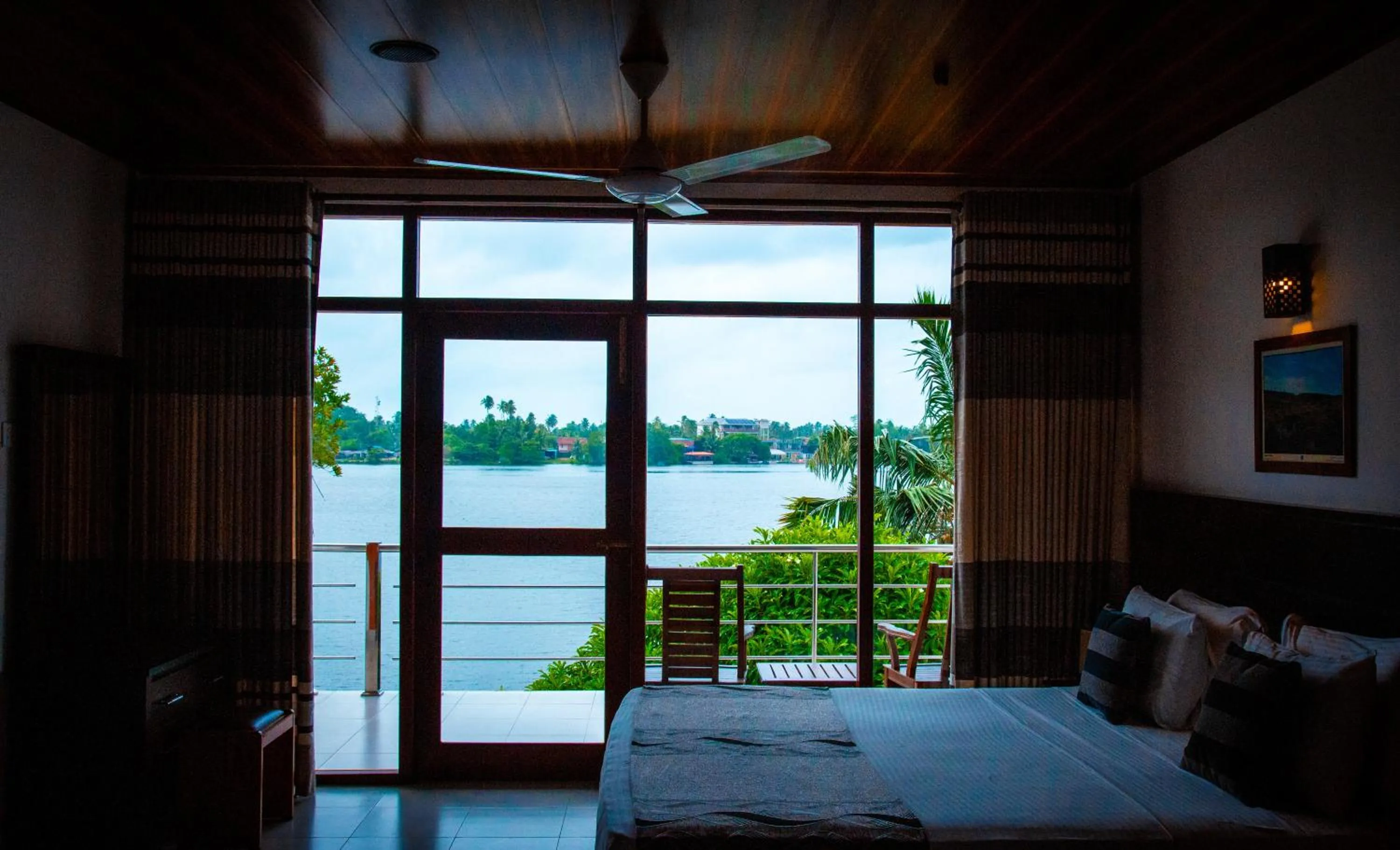 Bed in Riverside Inn Fuji