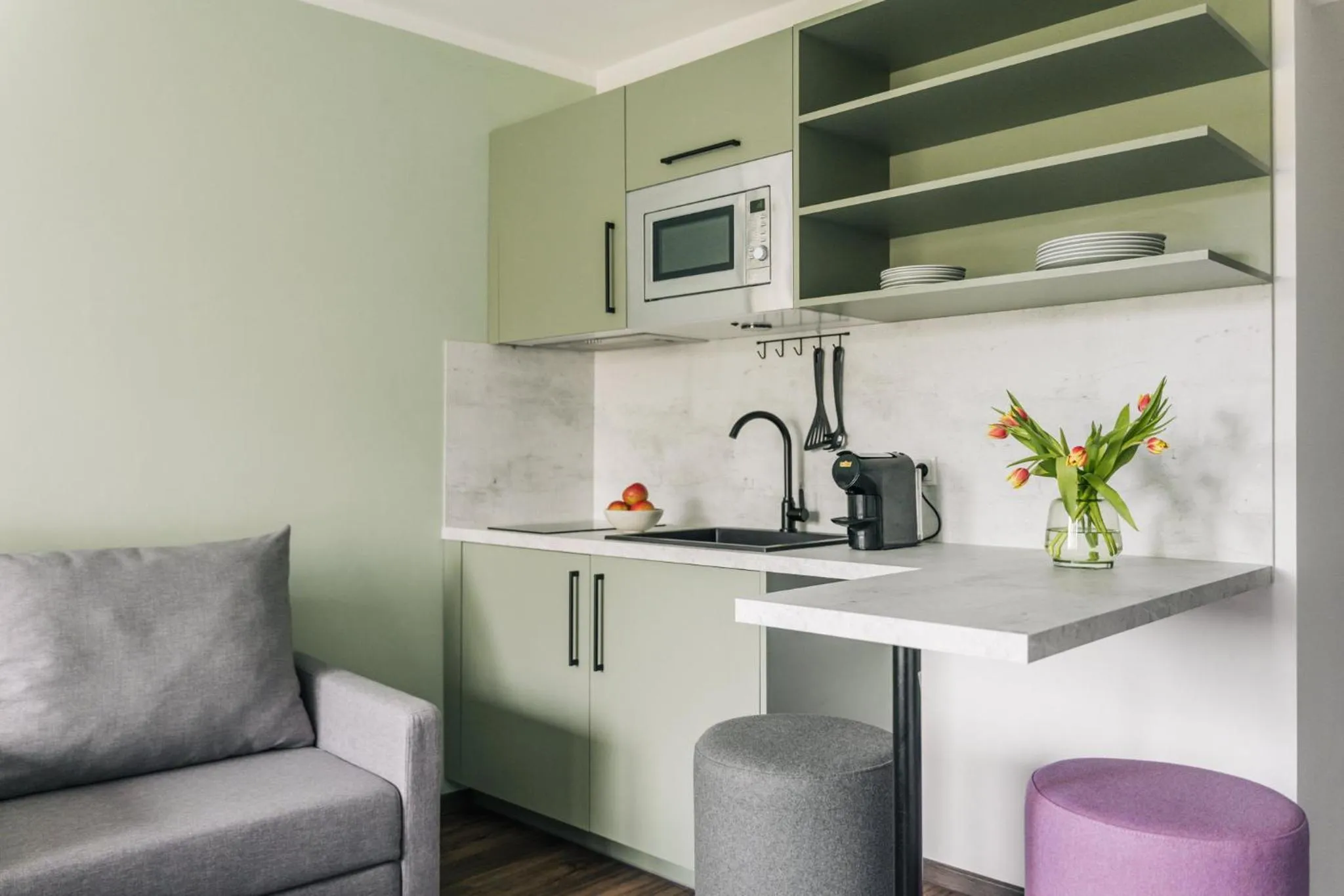 Coffee/tea facilities in Homaris Apartments Frankfurt