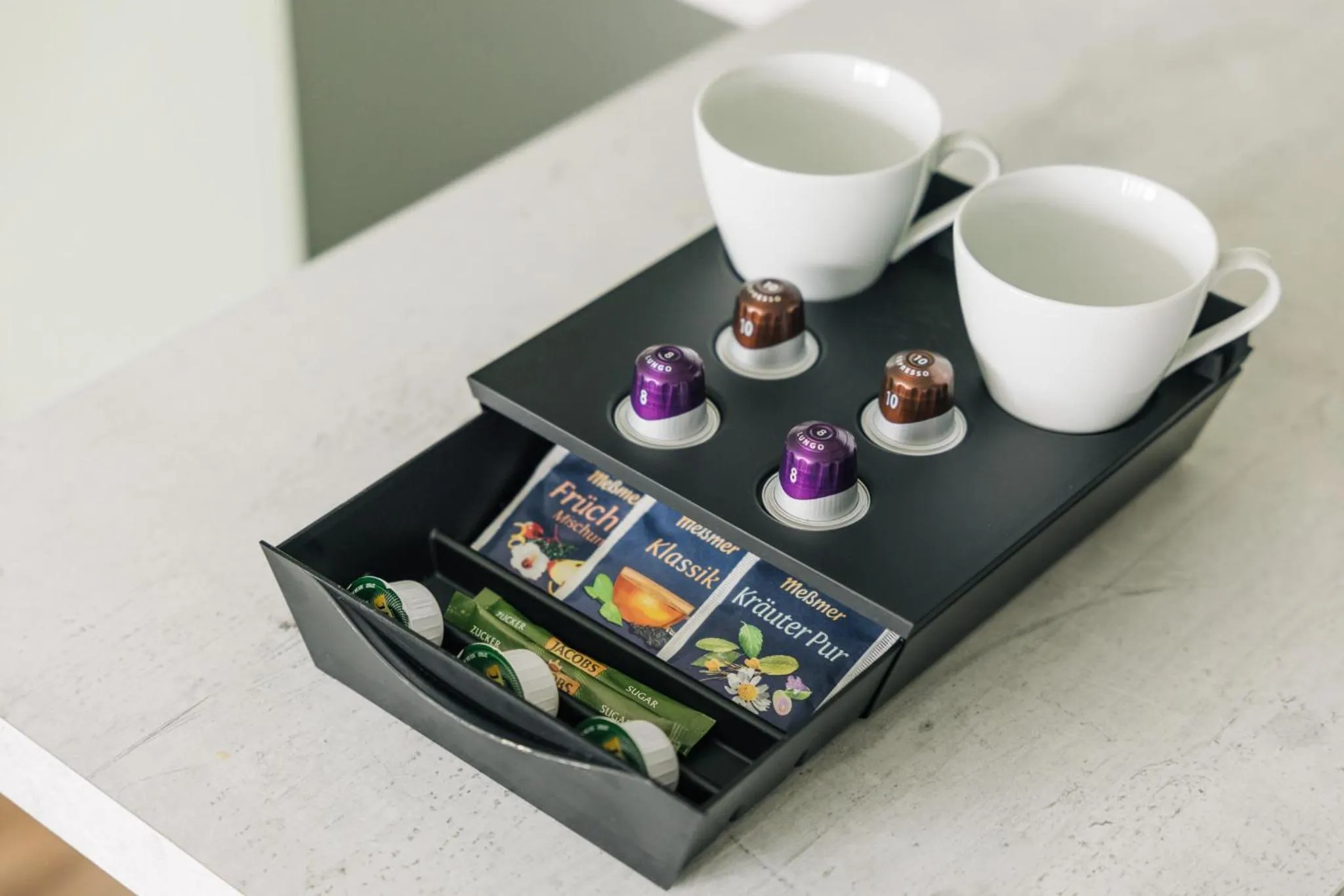 Coffee/tea facilities in Homaris Apartments Frankfurt